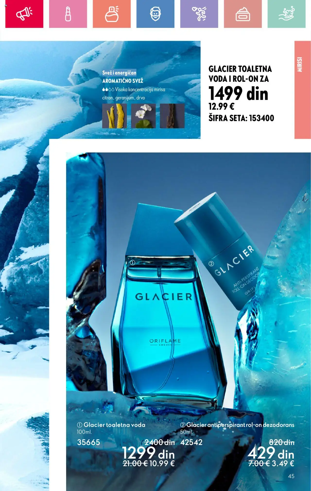 Oriflame katalog - važi od 24.08.2025 | Strana: 45 | Proizvode: Toaletna voda, Voda, Dezodorans, Antiperspirant