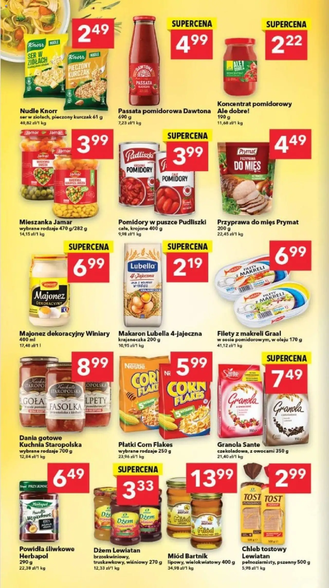 Lewiatan gazetka - Gdańsk od 11.09.2025 | Strona: 4 | Produkty: Koncentrat pomidorowy, Passata pomidorowa, Chleb, Dania gotowe
