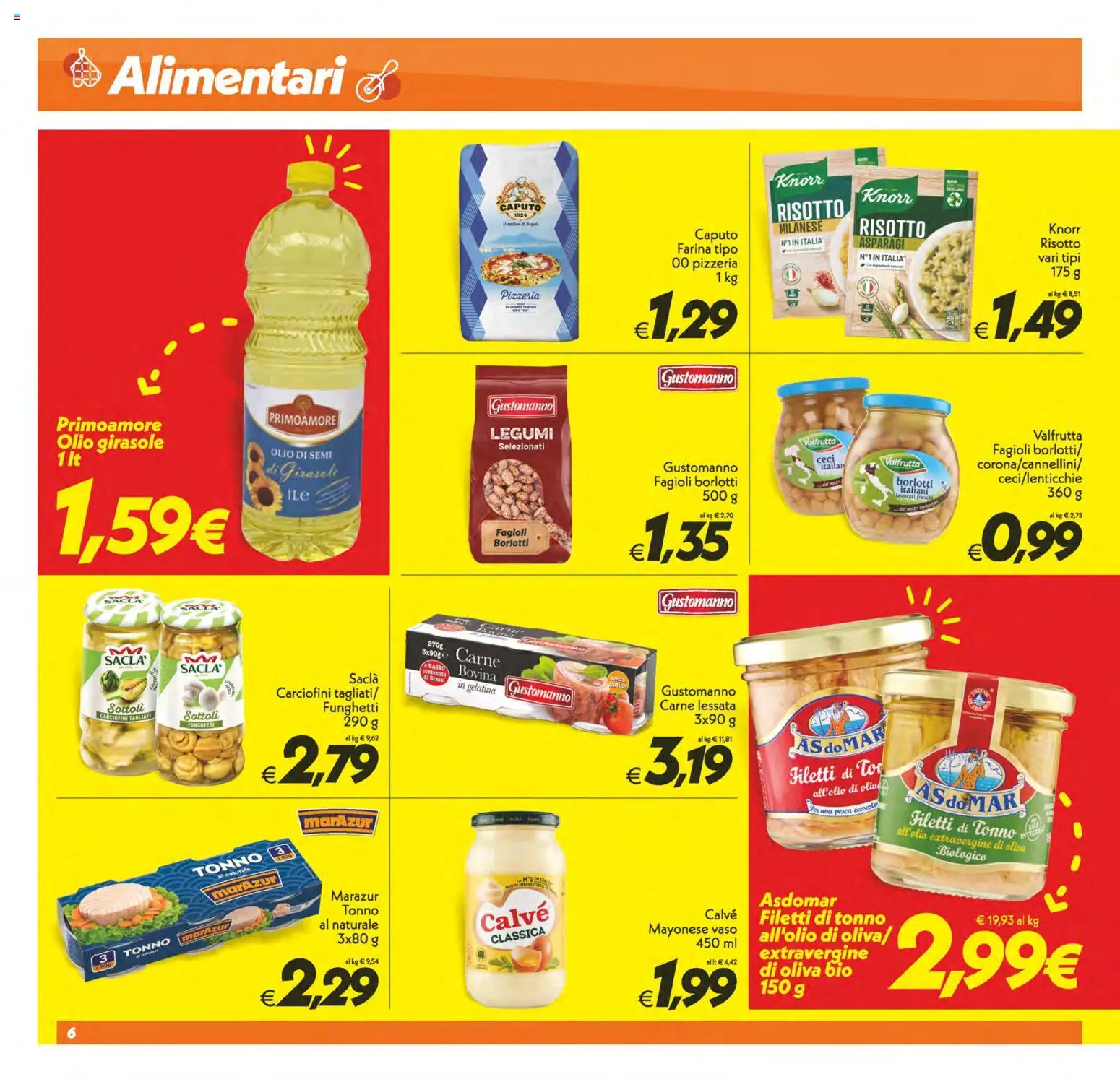 Volantino SuperConveniente del 23.01.2026 | Pagina: 6 | Prodotti: Legumi, Ceci, Tonno, Asparagi