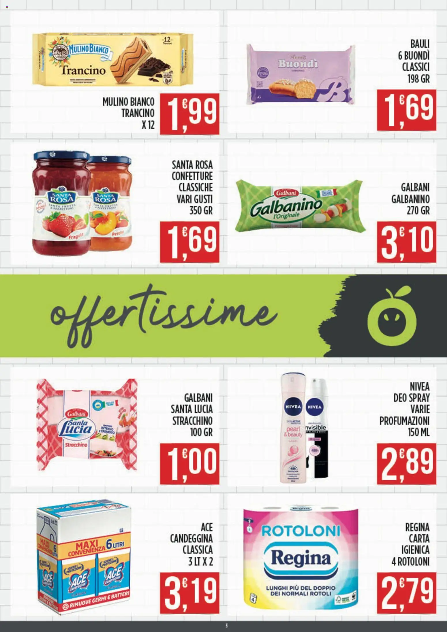 Volantino Euroesse del 07.04.2026 | Pagina: 3 | Prodotti: Fragole, Candeggina, Stracchino