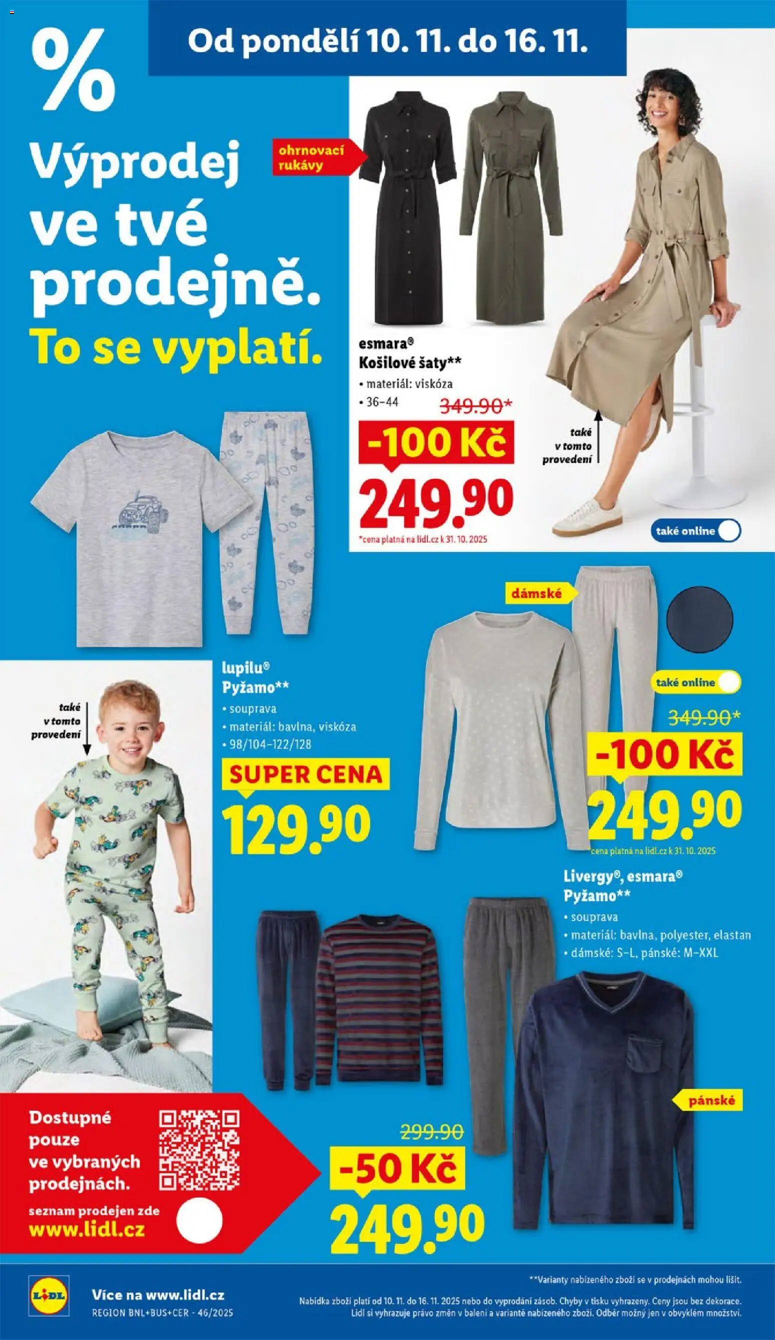 Lidl leták - Spotřební zboží od 10.11.2025 | Strana: 12 | Produkty: Šaty, Pyžamo