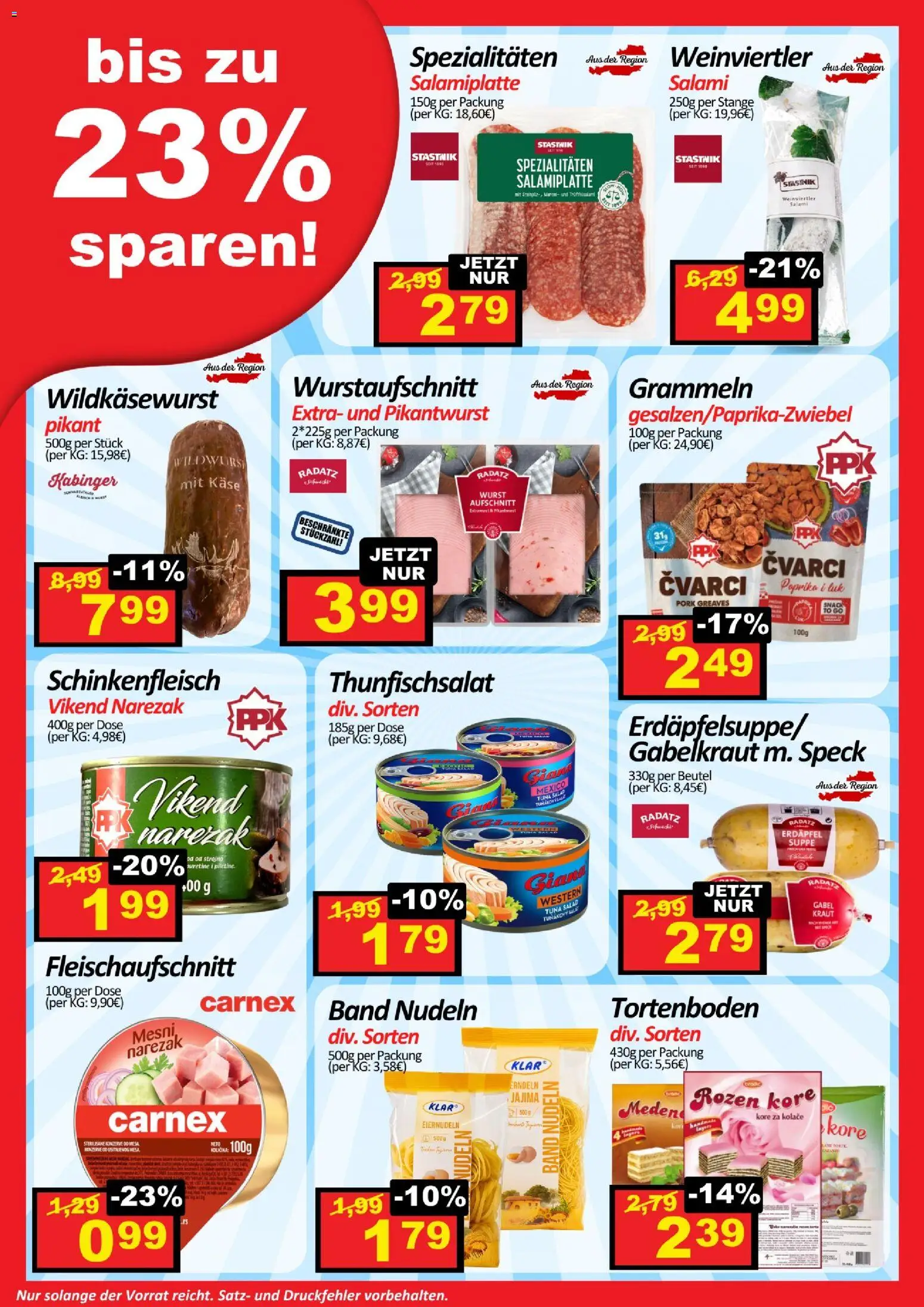 Wurstico Abholmarkt Flugblatt gültig ab 20.11.2025 | Seite: 2 | Produkte: Salat, Wurst, Kraut, Nudeln