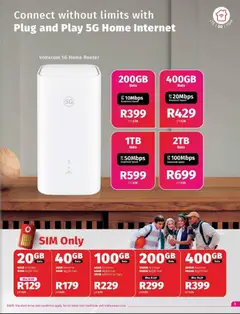 Vodacom specials catalogue – valid from 02.04.2026 | Page: 3 | Products: Data, Sim, Router