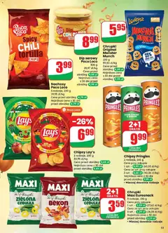 Pogląd oferty "Spicy CHILI tortilla CHIPS, Tortilla chips with spicy chili flavor, 200 g" - ważna od 27.12.2025 | Strona: 51