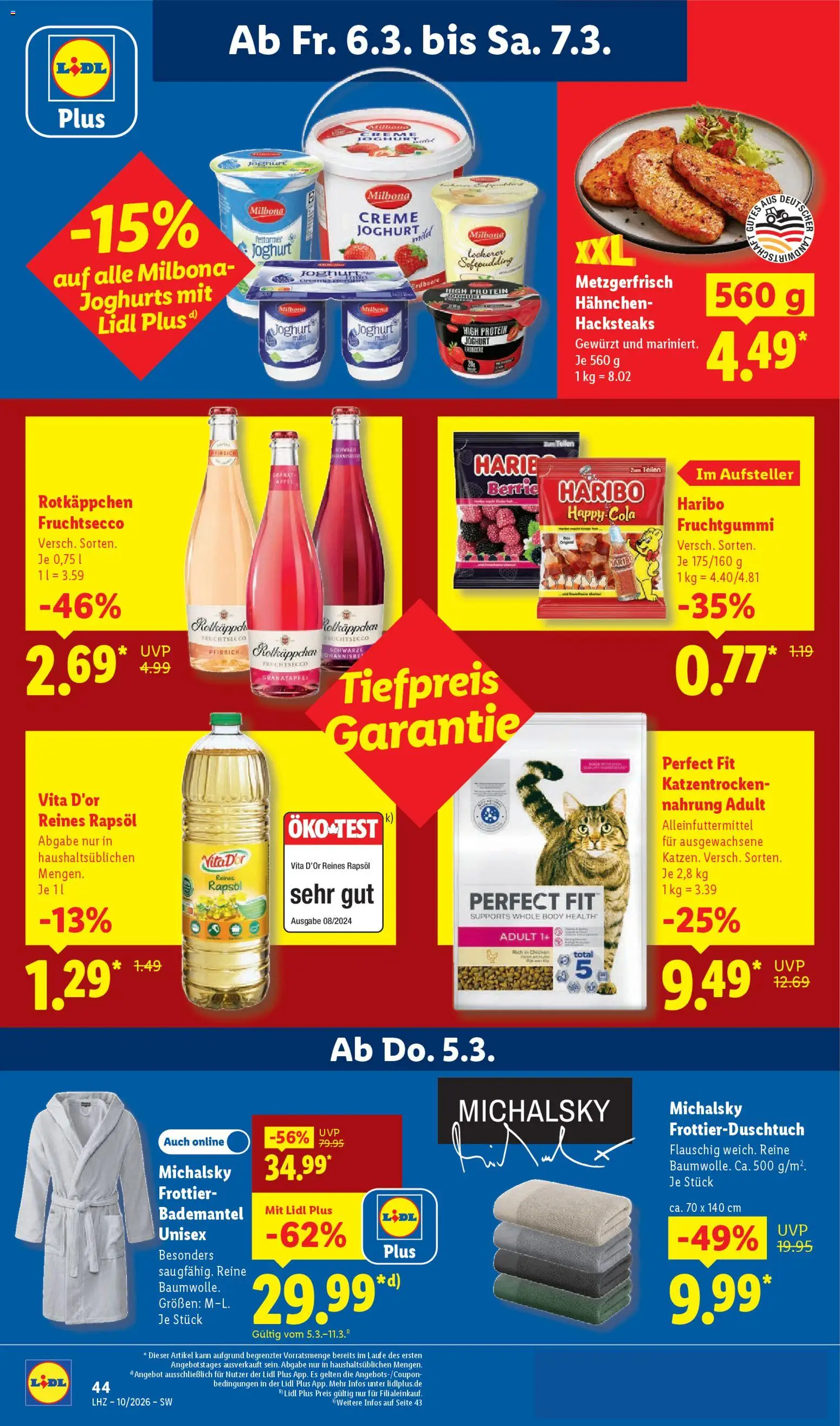Lidl Prospekt Nagold – gültig ab 02.03.2026 | Seite: 71 | Produkte: Granatapfel, Rapsöl, Bademantel, Rotkäppchen