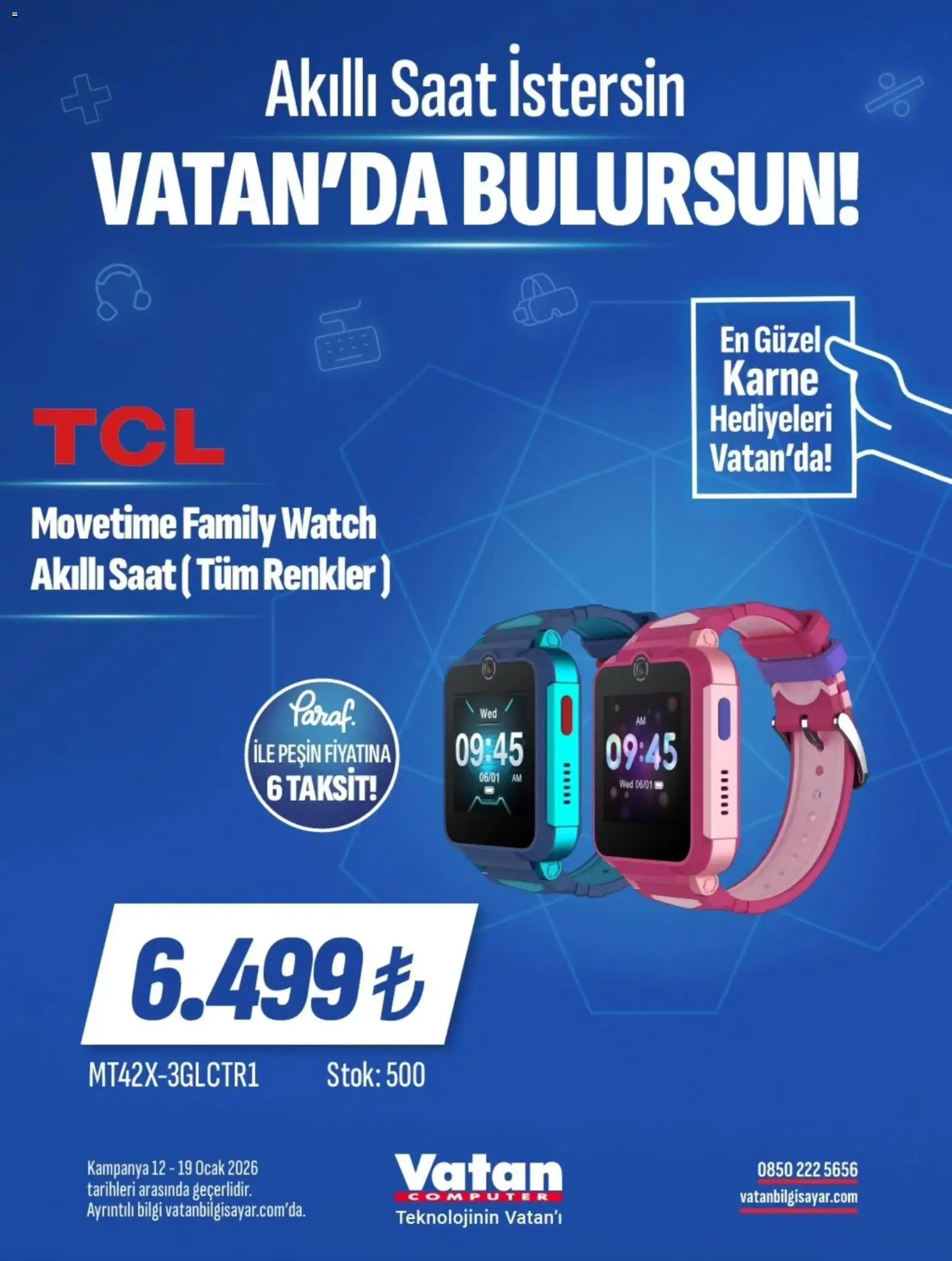 Vatan Bilgisayar İndirim - 12.01.2026 tarihinden itibaren geçerlidir | Sayfa: 4 | Ürünler: Akıllı saat, Saat, Ocak