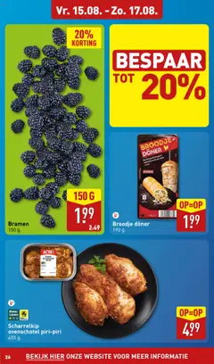  | Pagina: 26 | Producten: Kippenvlees, Salade, Baguette, Saus