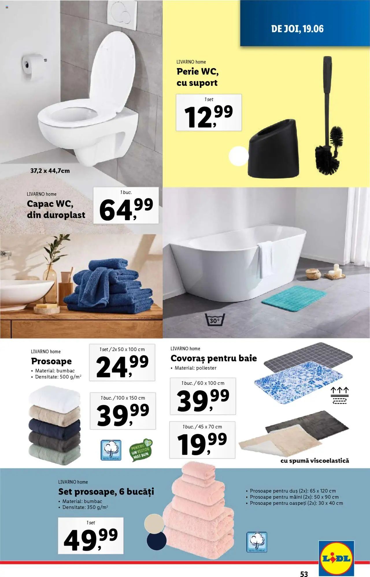 Catalog Lidl – valabil de la 16.06.2025 | Pagină: 53 | Produse: Duș, Perie