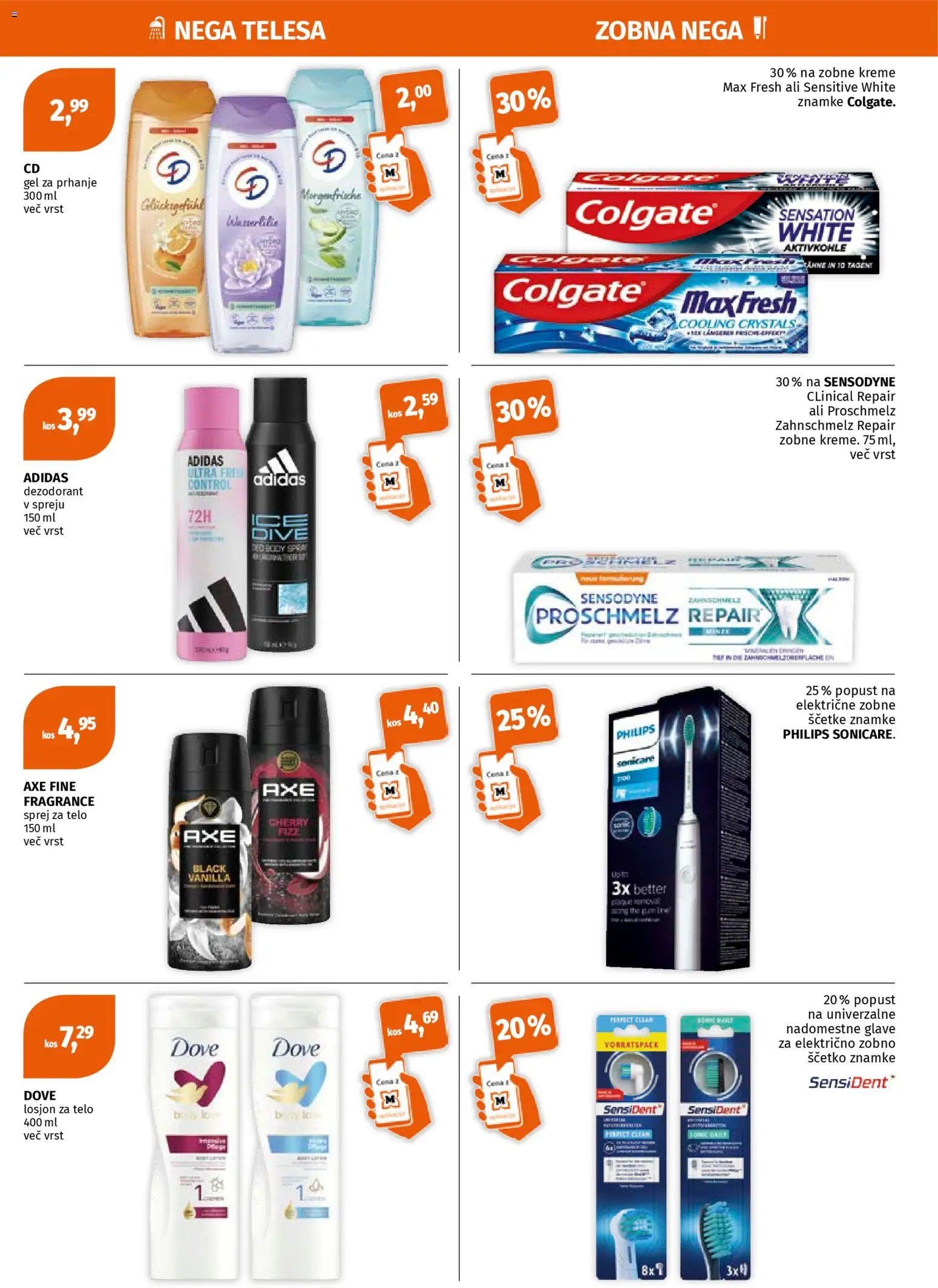 Novi Müller katalog ponudbe – veljaven od 20.04.2026 | Stran: 5 | Izdelki: Gel za prhanje, Kos, Deodorant