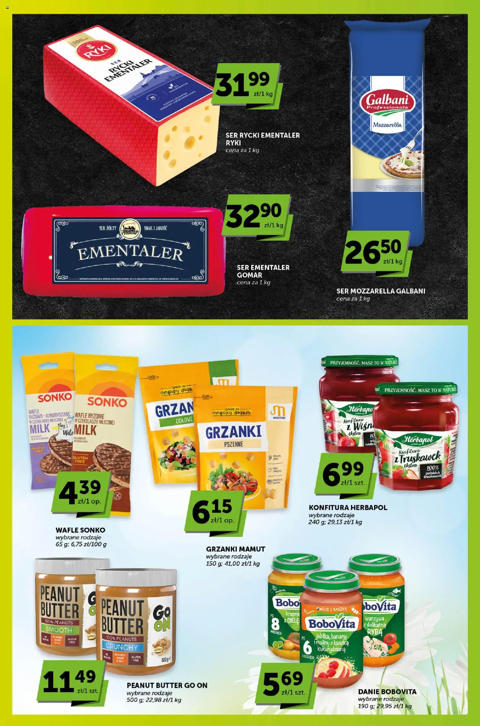 Groszek gazetka - Sprawdź, co więcej od 16.04.2026 | Strona: 2 | Produkty: Ser żółty, Wafle, Ser, Mozzarella