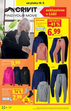 Nové Lidl akcie – leták je platný od 16.09.2025 | Strana: 106 | Produkty: Bunda, Ponožky