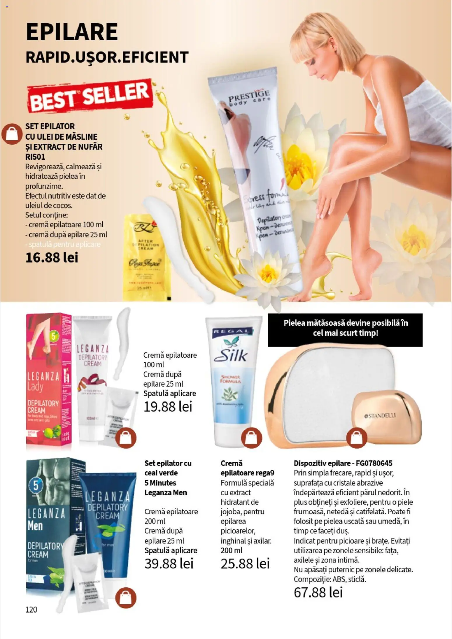 Noul catalog Lady’s – valabil de la 10.11.2025 | Pagină: 122 | Produse: Epilator, Body, Măsline, Ceai