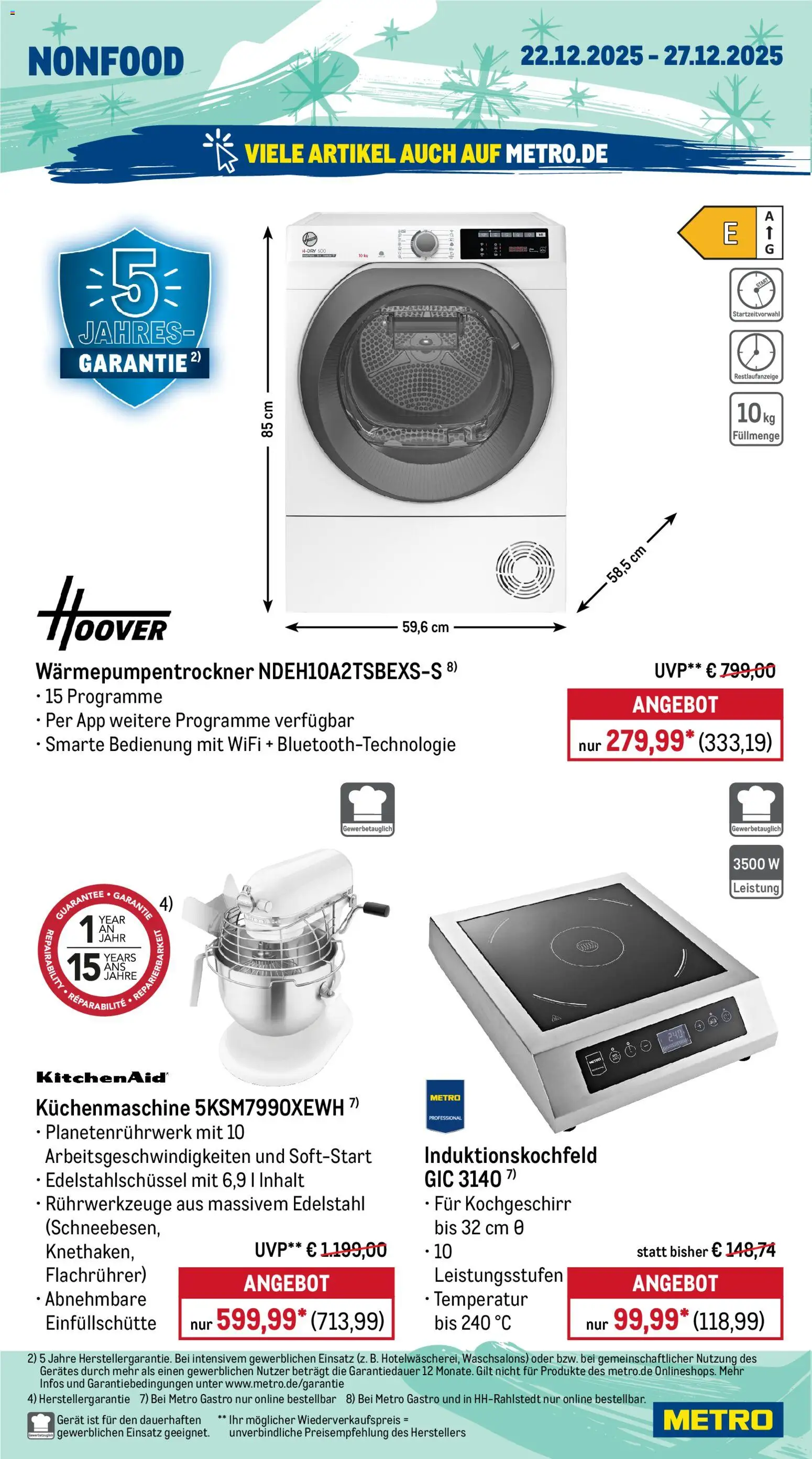 Metro - Wochen-Angebote Gastro – gültig ab 22.12.2025 | Seite: 20