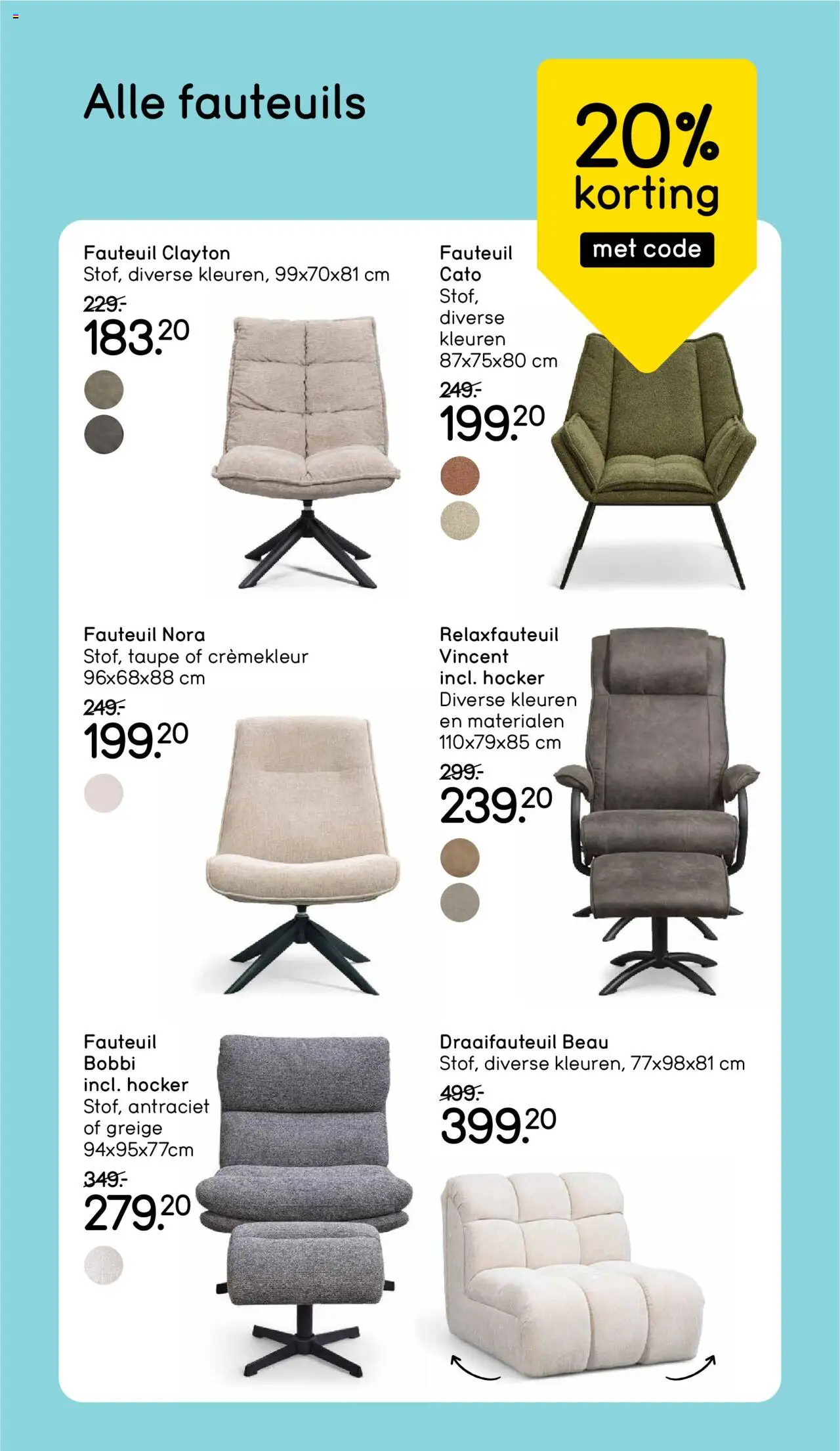 {H1} | Pagina: 5 | Producten: Fauteuil