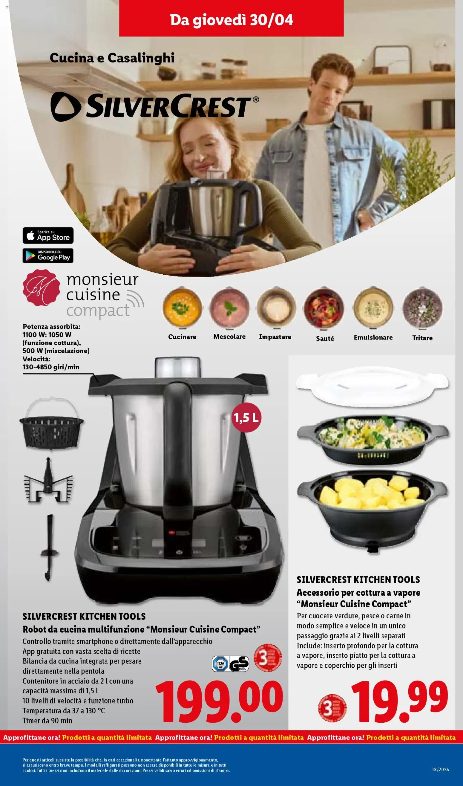 Volantino Lidl del 30.04.2026 | Pagina: 31 | Prodotti: Smartphone, Contenitore, Robot, Robot da cucina