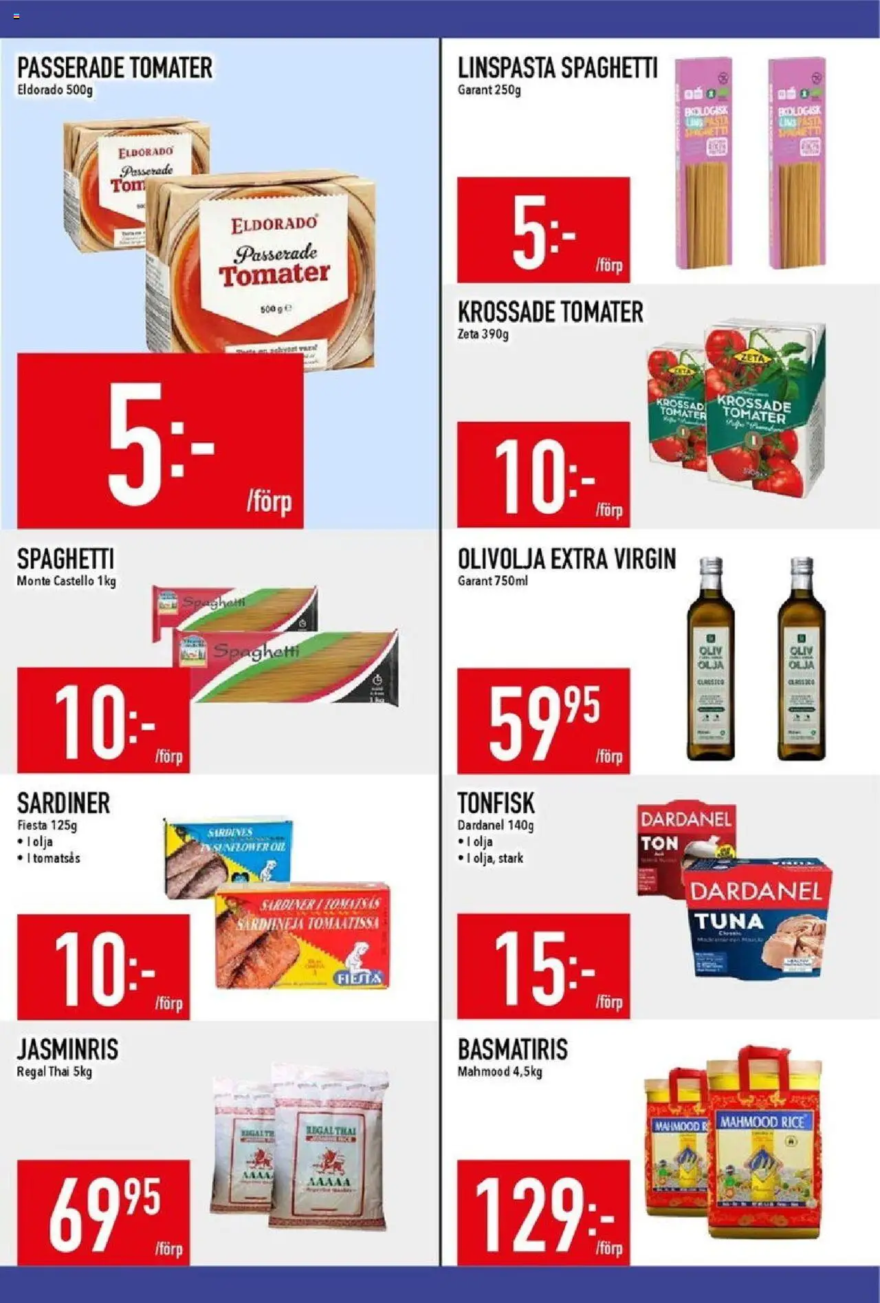 Matdax reklamblad aktuell från 06.10.2025 | Sida: 14 | Produkter: Olivolja, Olja, Tomater, Spaghetti