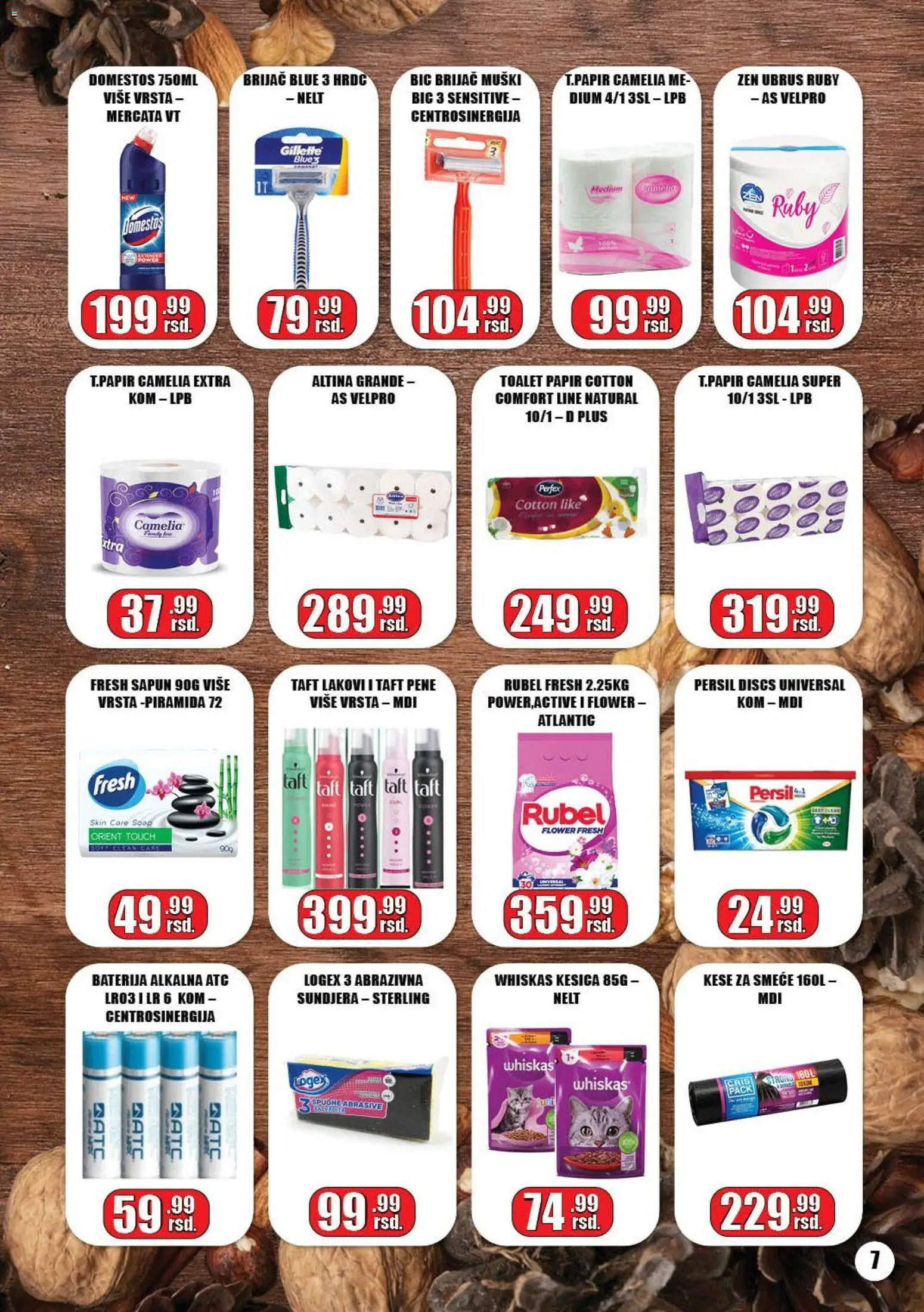 Gala MARKET katalog - važi od 05.11.2025 | Strana: 7 | Proizvode: Brijač, Ubrus, Sapun, Persil
