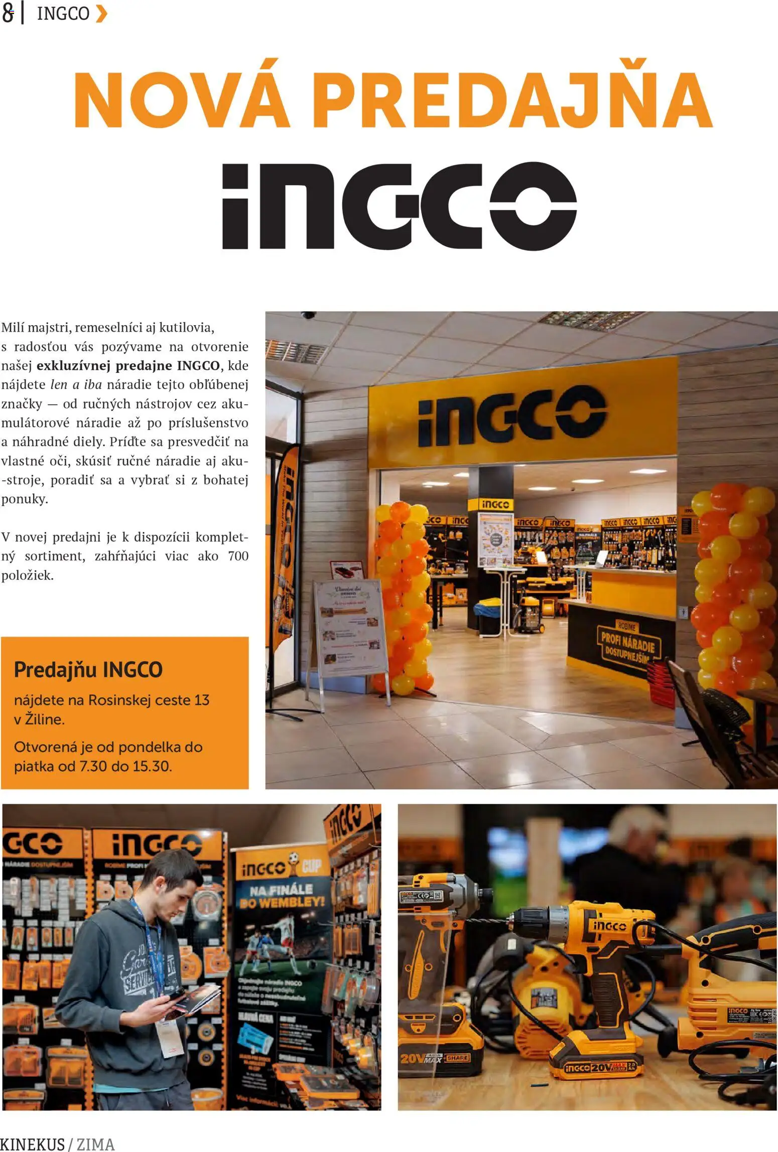 Nové Kinekus akcie – leták je platný od 15.12.2025 | Strana: 8 | Produkty: Náradie, Aku