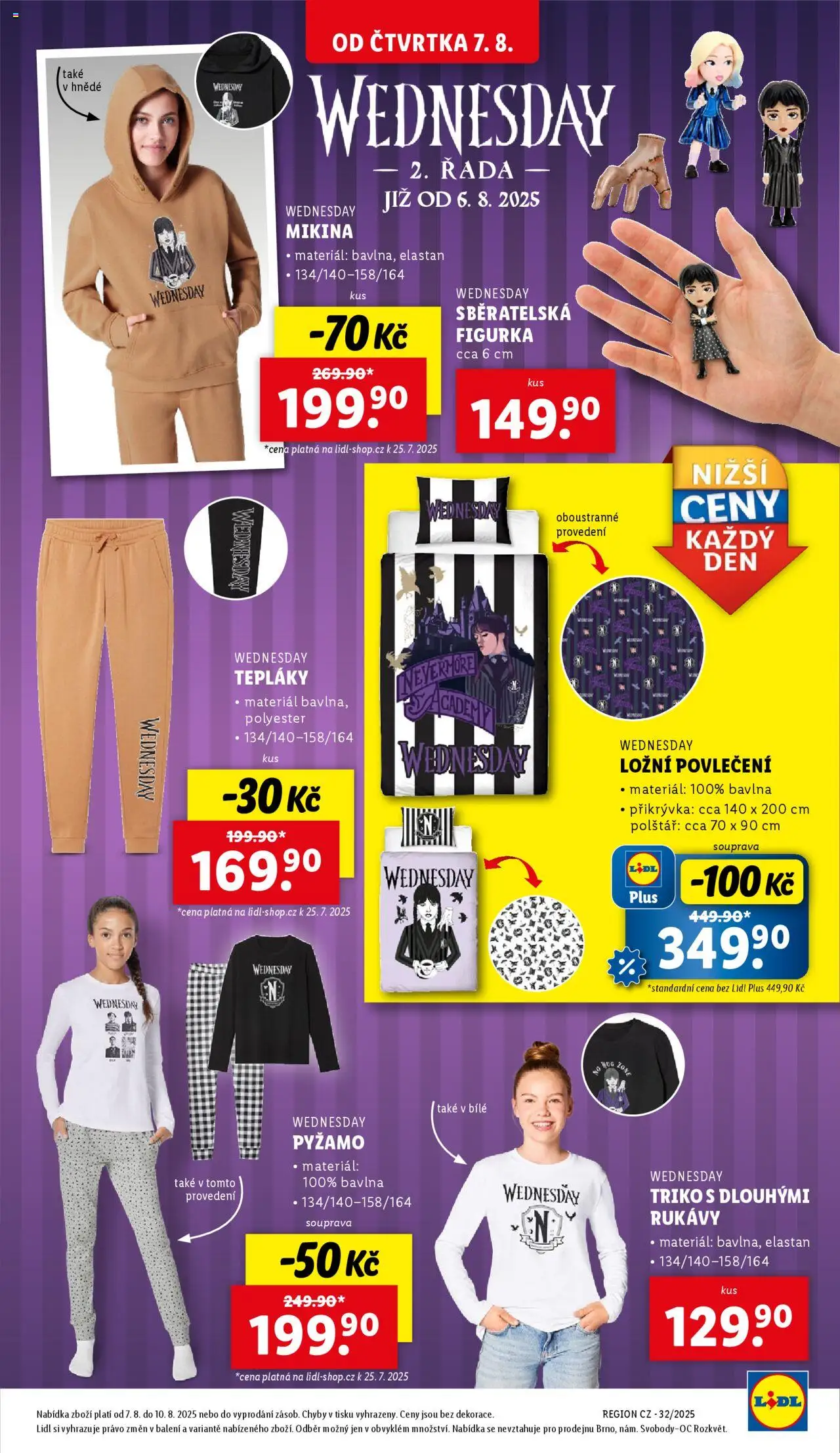Lidl leták od 07.08.2025 | Strana: 38 | Produkty: Mikina, Pyžamo, Tepláky, Polštář