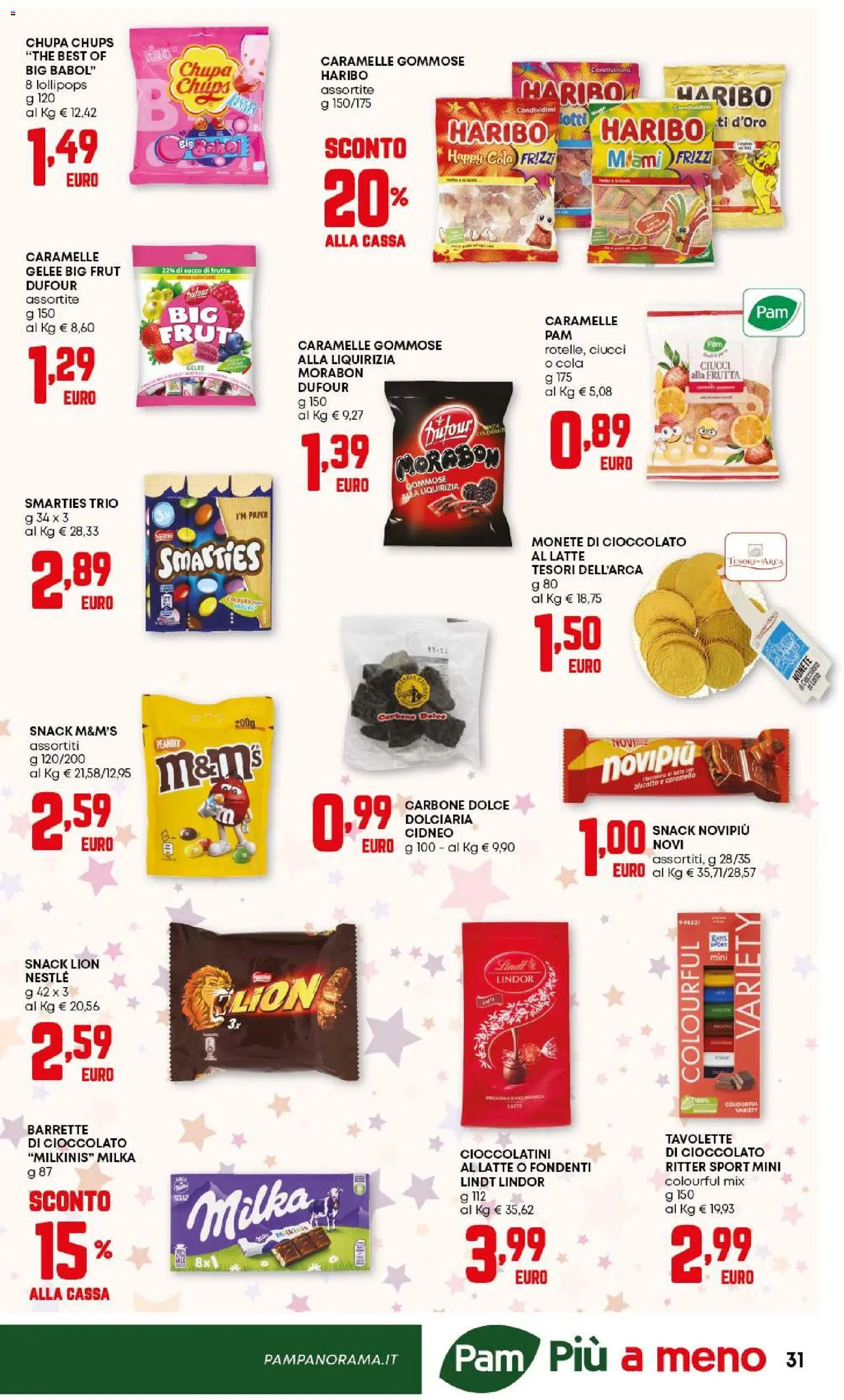 Volantino PAM del 18.12.2025 | Pagina: 31 | Prodotti: Cioccolato, Caramelle, The, Cioccolatini