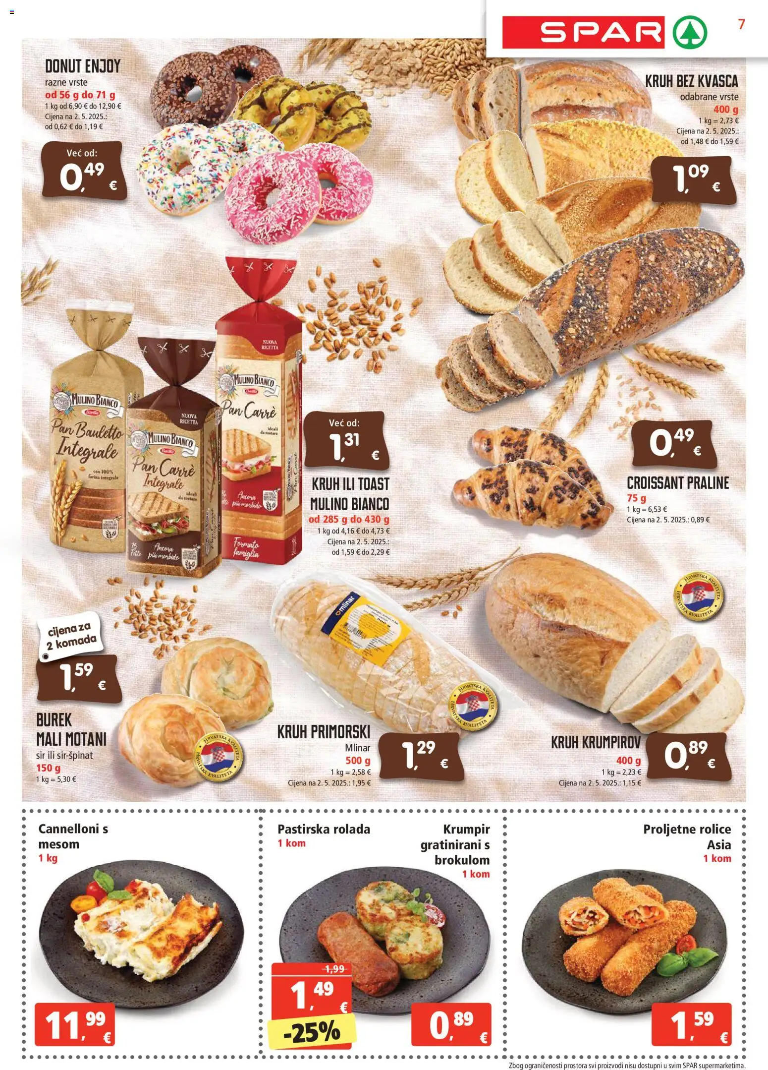 Spar katalog | vrijedi od 05.11.2025 | Stranica: 7 | Proizvodi: Praline, Sir, Pan, Burek