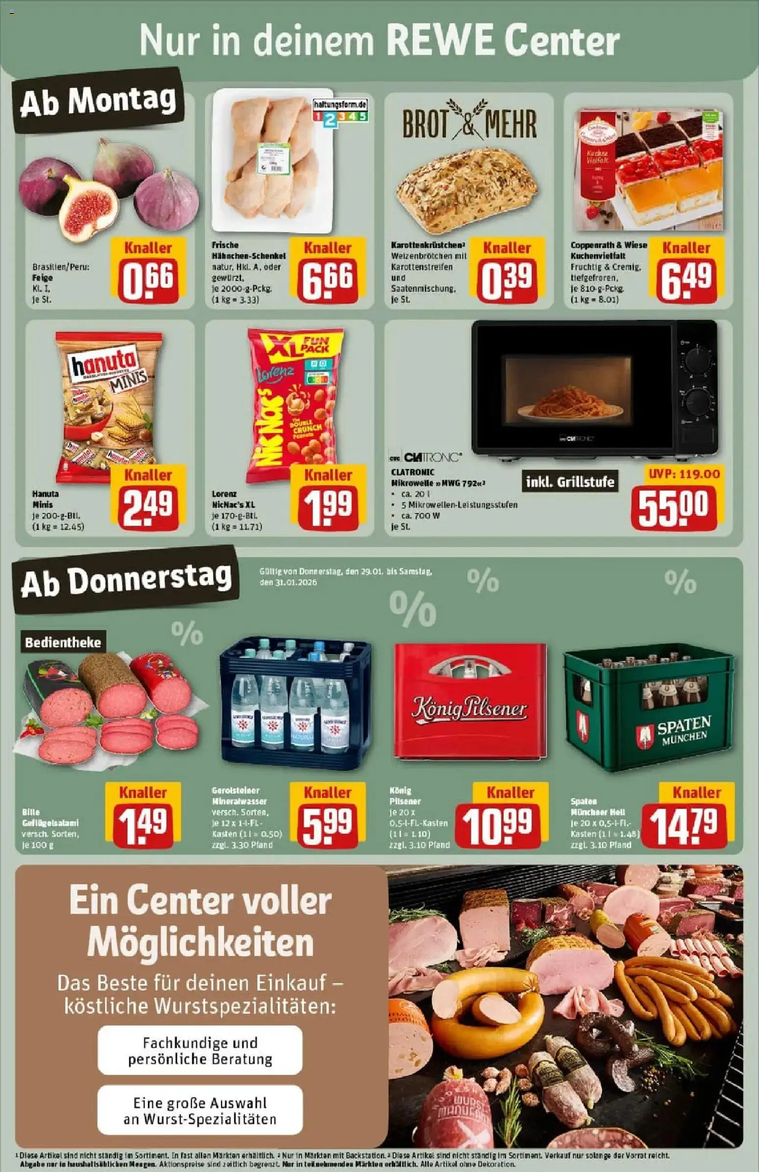 Rewe prospekt Bitburg	 – gültig ab 26.01.2026 | Seite: 3 | Produkte: Mikrowelle, Mineralwasser, Salami, Gerolsteiner