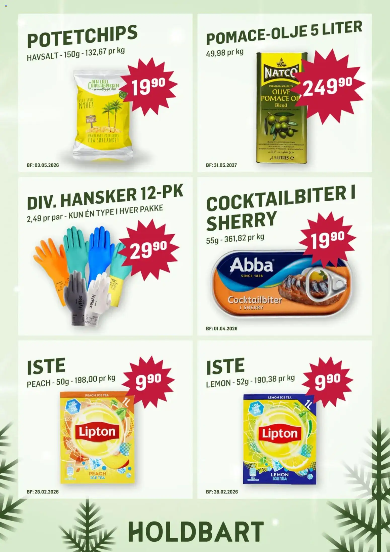 {H1} | Side: 7 | Produkter: Kit stație, Hansker, Iste, Кумкват