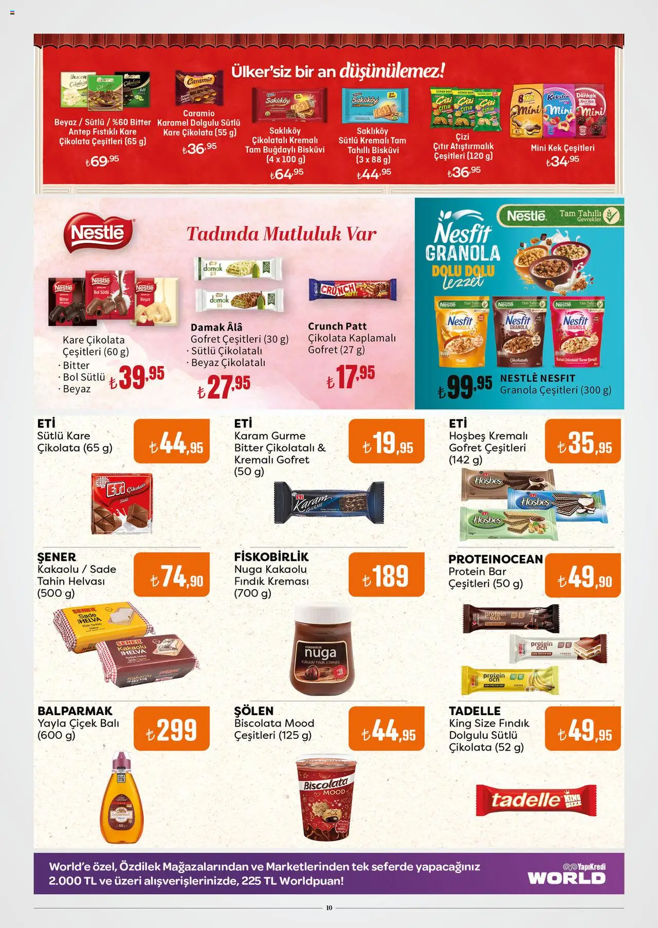 Özdilek Katalog - 13.08.2025 tarihinden itibaren geçerlidir | Sayfa: 10 | Ürünler: Gofret, Çikolatalı gofret, Fındık, Bisküvi