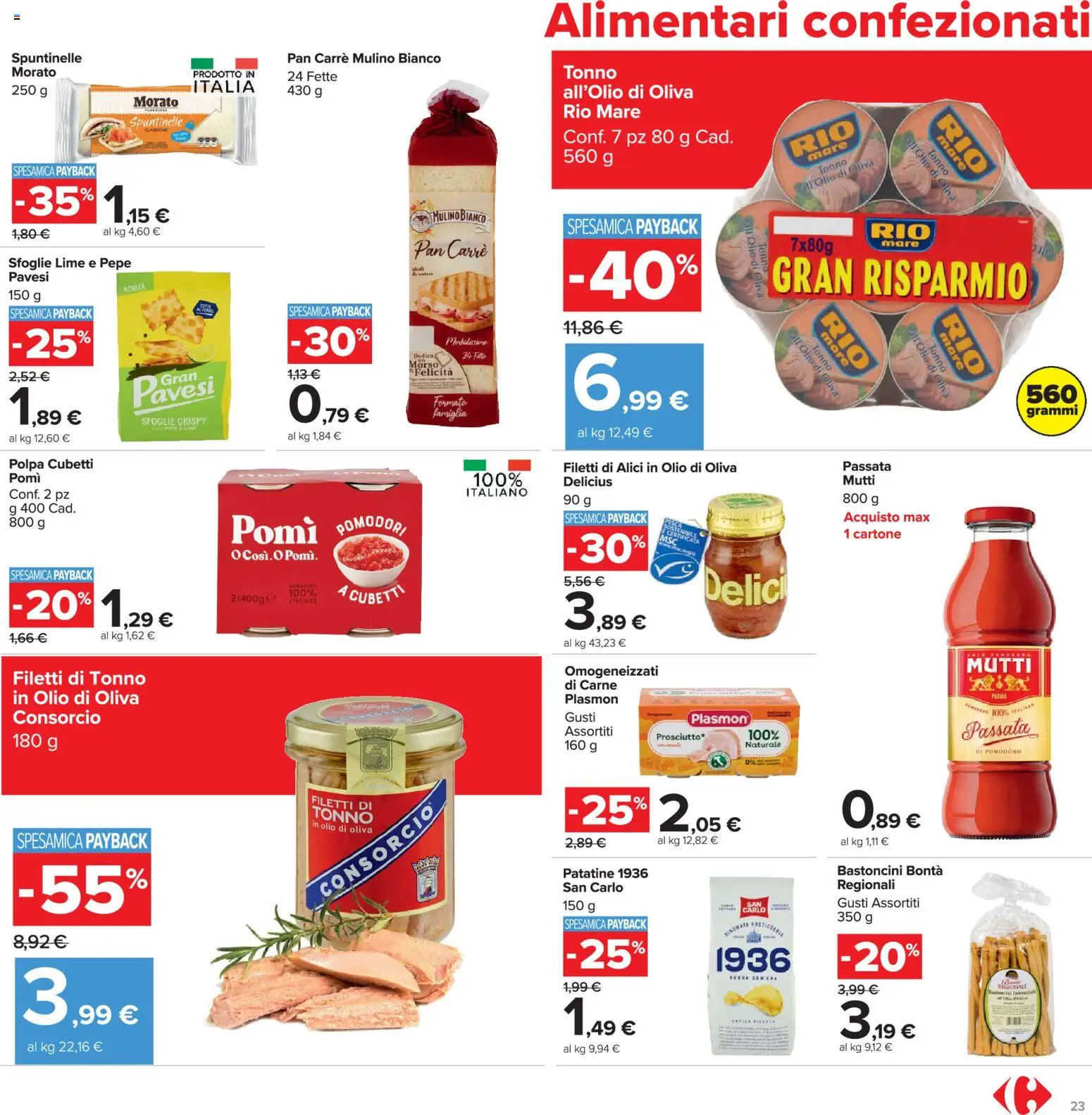 Volantino Carrefour del 24.03.2026 | Pagina: 23 | Prodotti: Pepe, Pomodori, Lime, Olio di Oliva