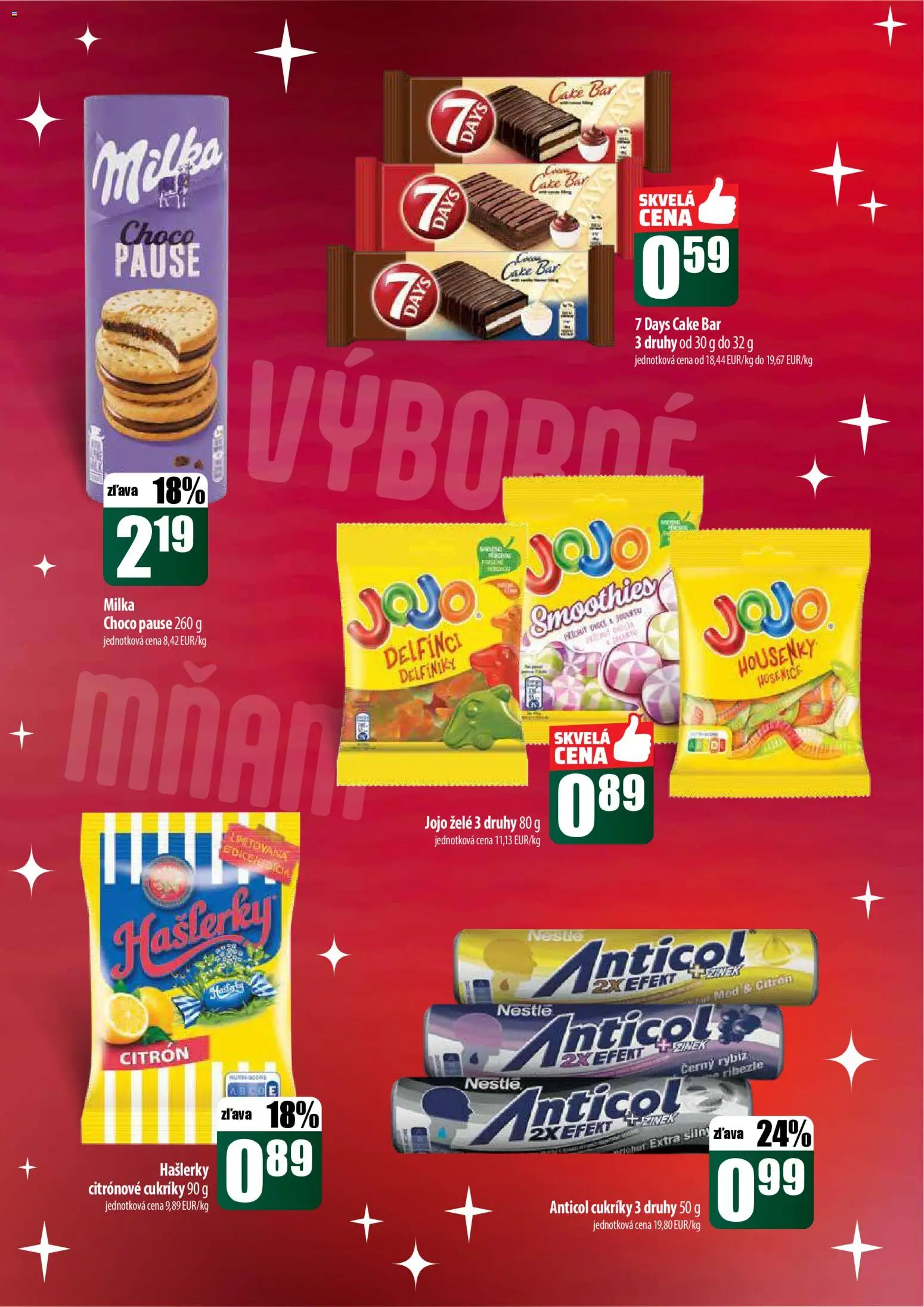 Nové COOP Jednota akcie – leták je platný od 18.12.2025 | Strana: 41 | Produkty: Cukríky, Milka, Med