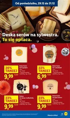 Pogląd oferty "Ser le gruyère, Deska Serów Ser le gruyère 100 g" - ważna od 29.12.2025 | Strona: 35 | Produkty: Ser owczy, Deska serów, Ser
