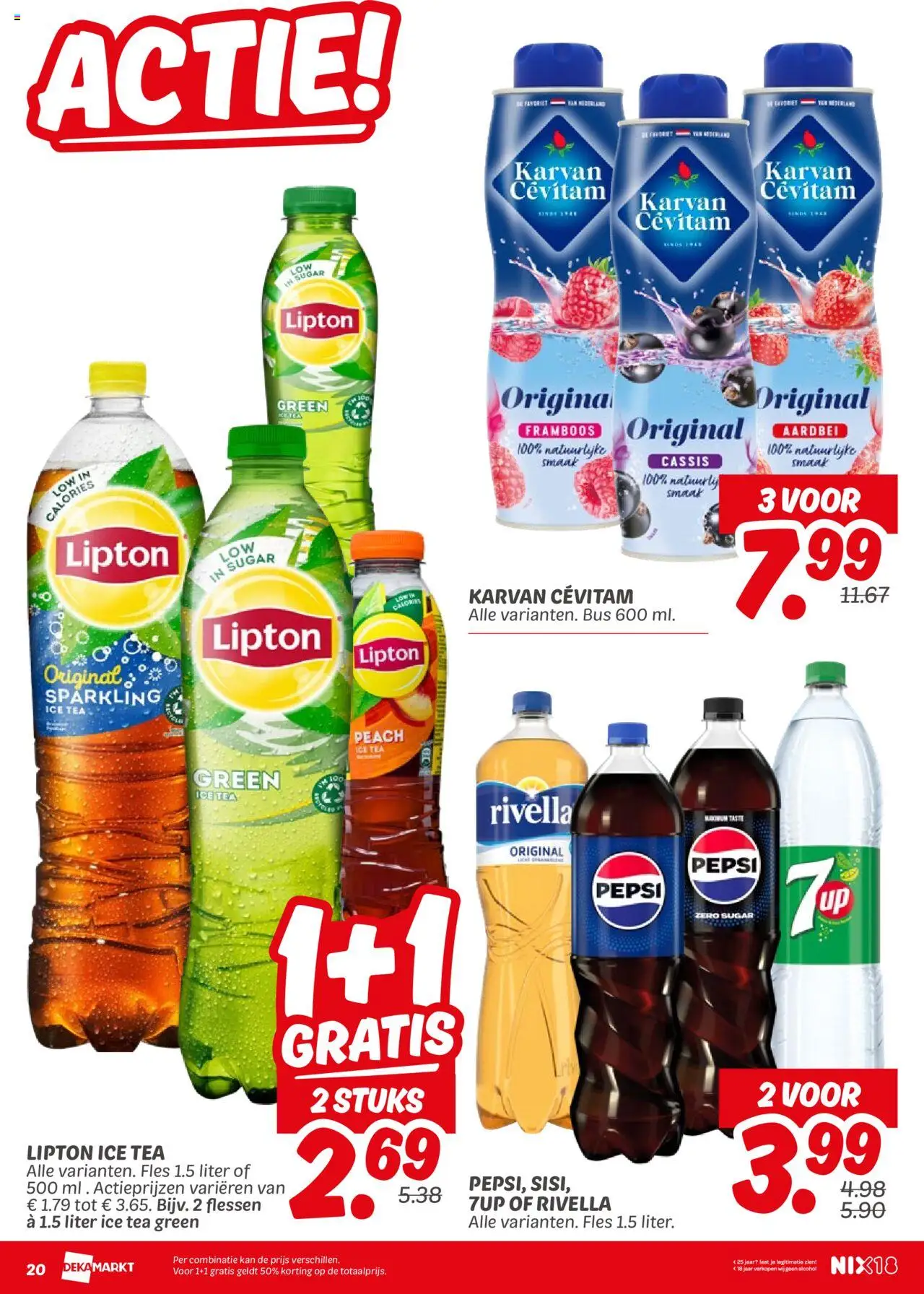  | Pagina: 20 | Producten: Kan, Pepsi, 7up, Saláta mix
