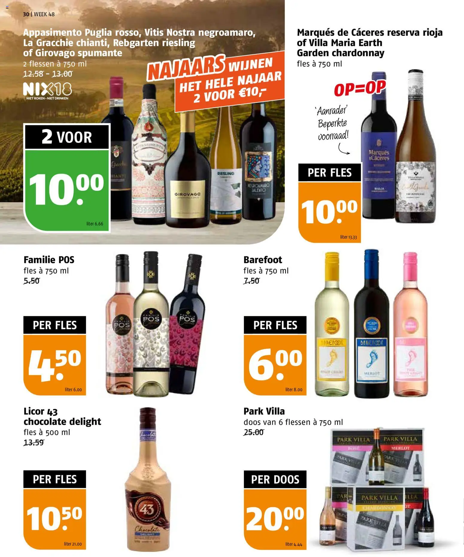 {H1} | Pagina: 30 | Producten: Fles, La