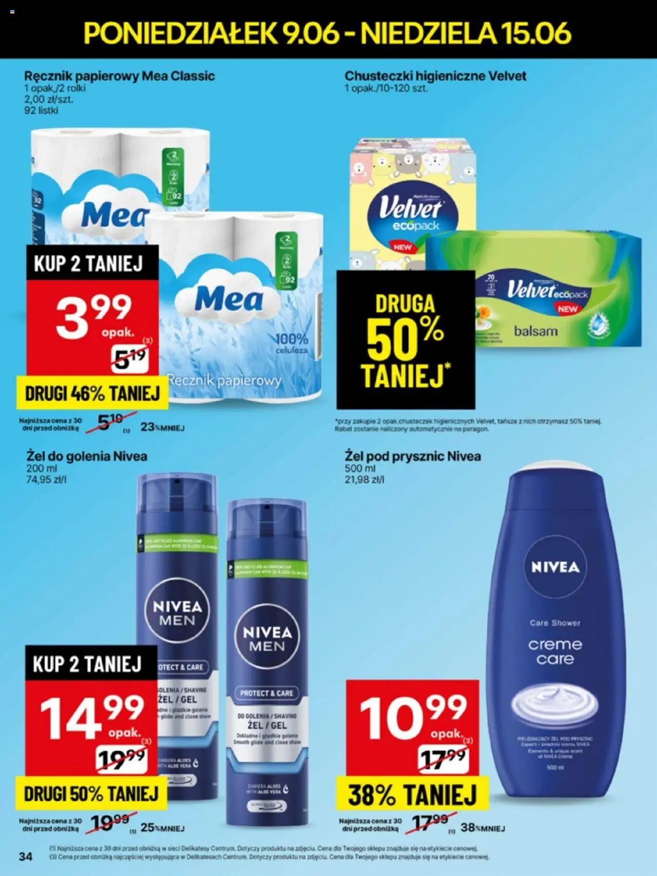 Delikatesy Centrum Gazetka - Sklepy Własne od 09.06.2025 | Strona: 34 | Produkty: Rolki, Delikatesy, Prysznic, Żel pod prysznic