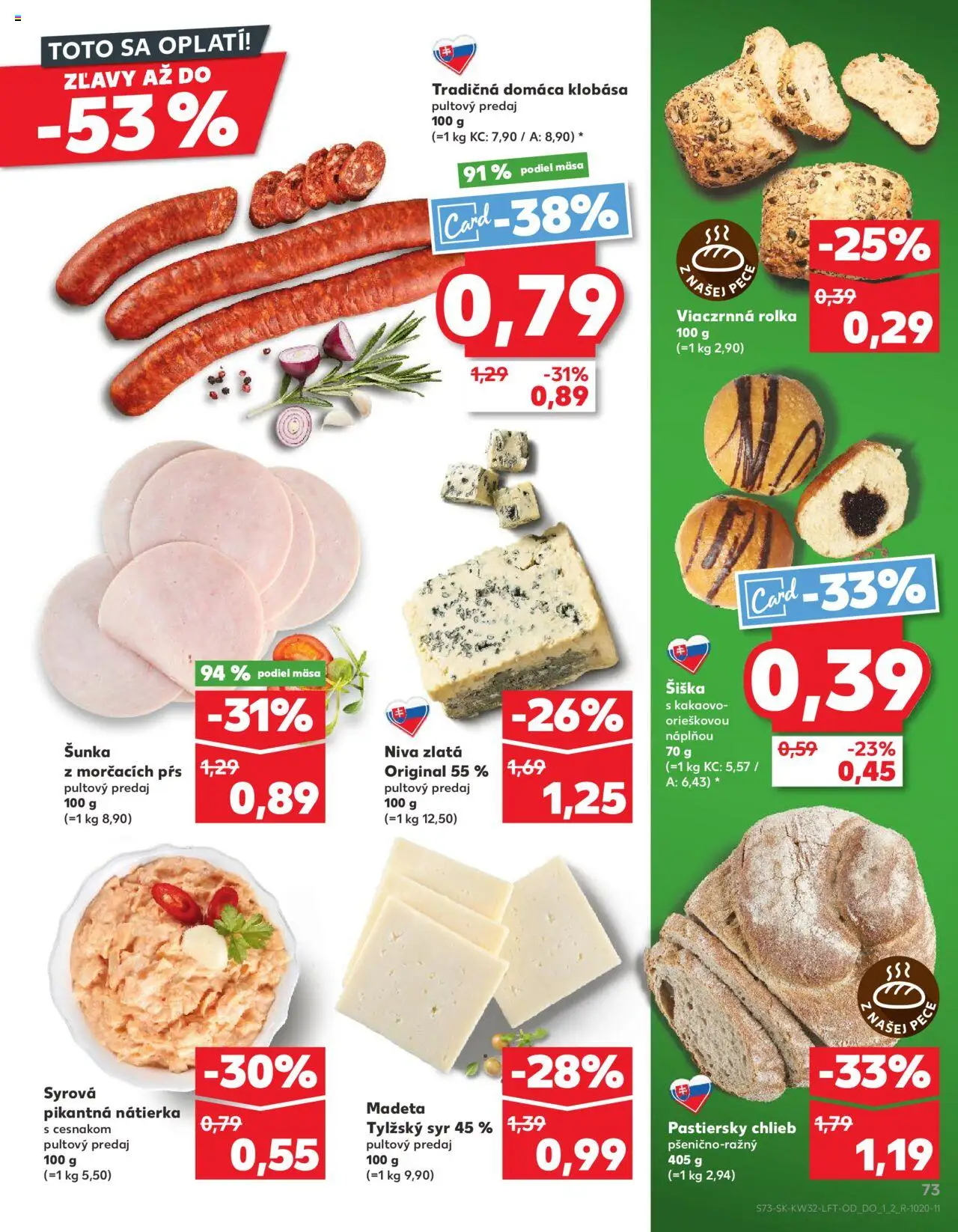Kaufland SK akciós ujság - amely érvényes a következő dátumtól: 07.08.2025 | Oldal: 73