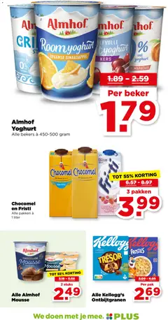 Almhof Yoghurt, Alle bekers à 450-500 gram - Voorbeeld van een folder van Plus, geldig van 27.12.2025 | Pagina: 28 | Producten: Yoghurt, Chocolade, Room, Tortilla lap