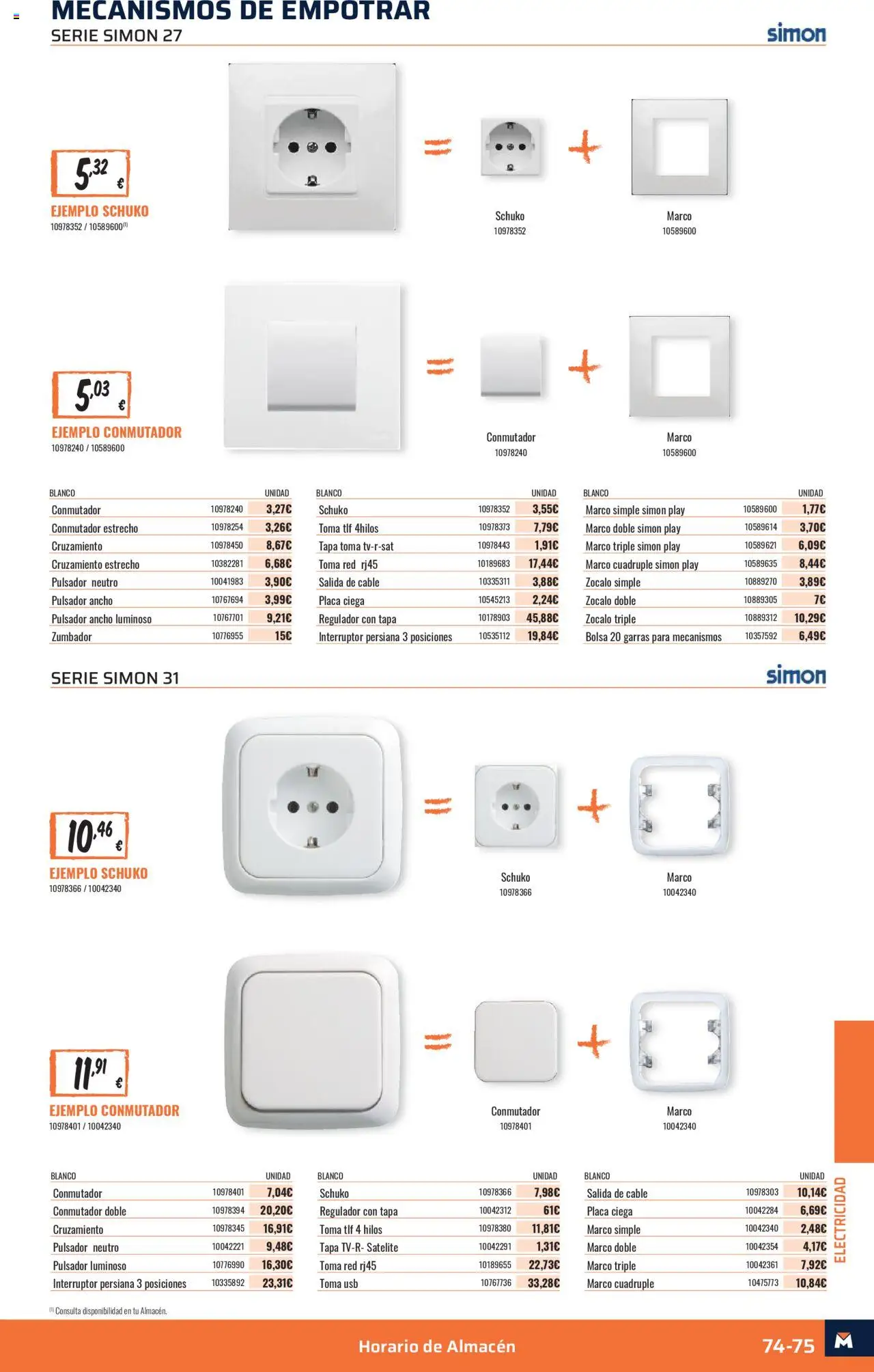 Obramat - Sevilla  │ válido desde el 10.10.2025 | Página: 75 | Productos: Cable, Satélite, Bolsa, Marco