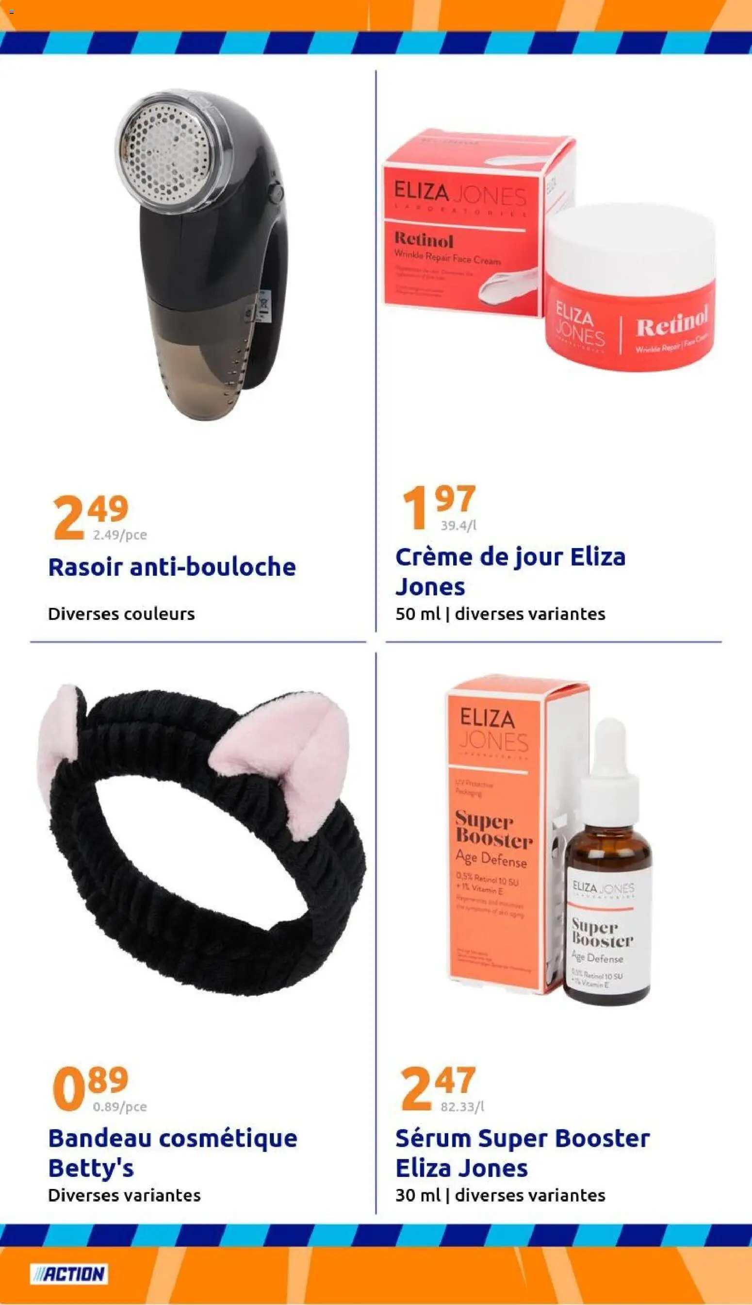 {H1} | Page: 26 | Produits: Serum, Rasoir, Crème de jour, Crème
