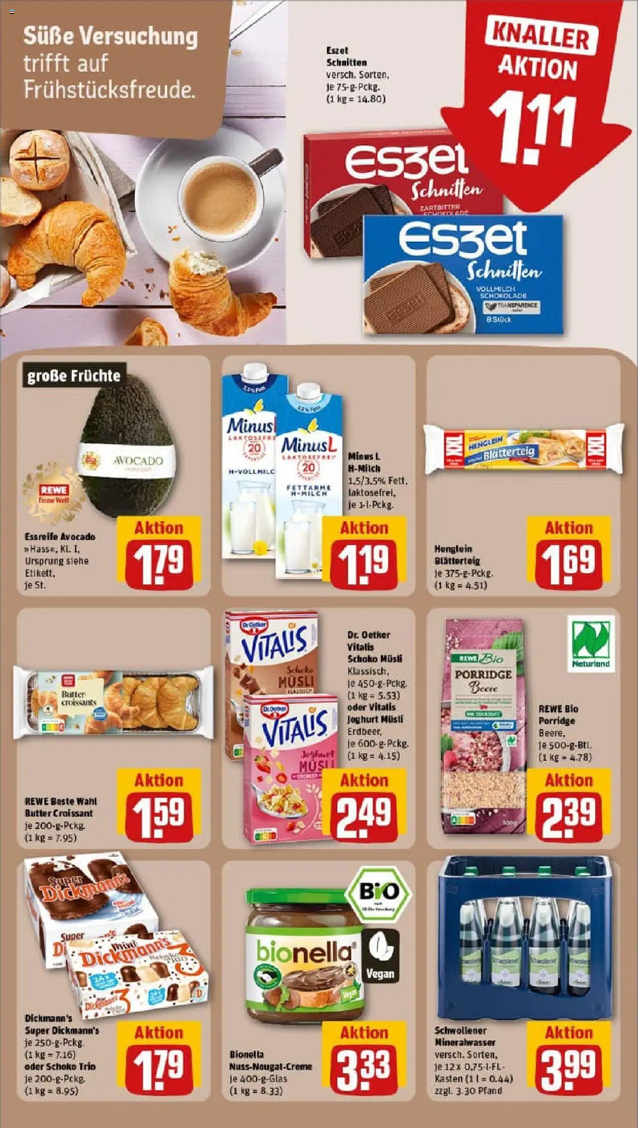Rewe prospekt Heusweiler	 - gültig ab dem 06.07.2025 | Seite: 16 | Produkte: Butter, Joghurt, Schokolade, Avocado