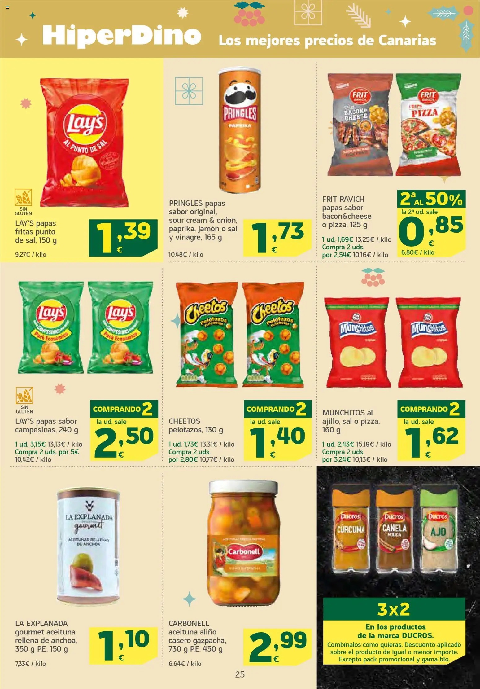 HiperDino folleto │ válido desde el 04.12.2025 | Página: 25 | Productos: Jamón, Pizza