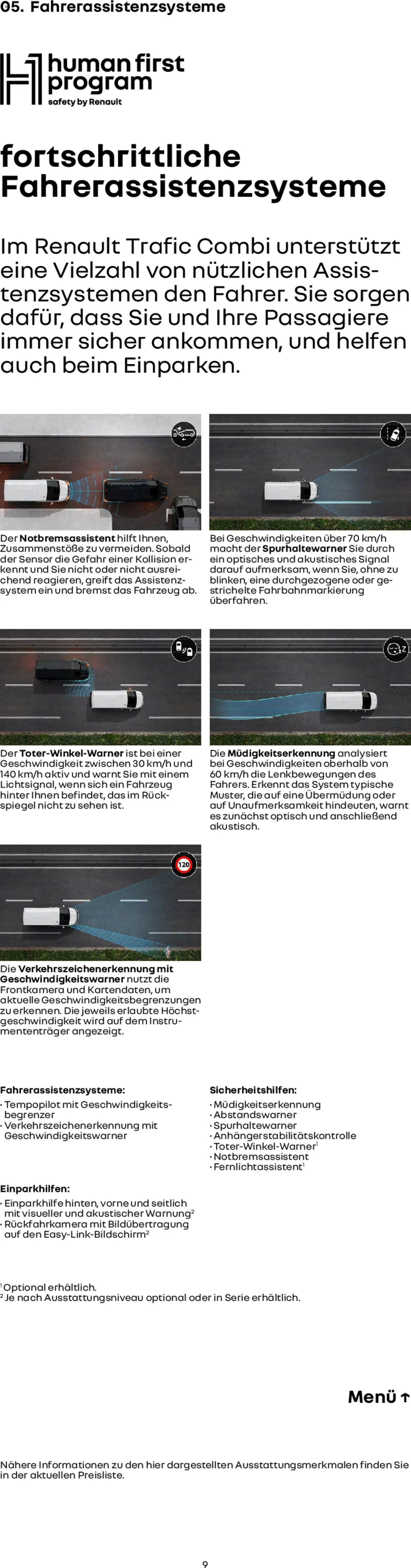 Renault Trafic Combi – gültig ab 15.01.2026 | Seite: 9 | Produkte: Spiegel