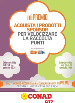 Anteprima del volantino Conad City Mi Premio Piemonte catalogo valido a partire dal 02.01.2026