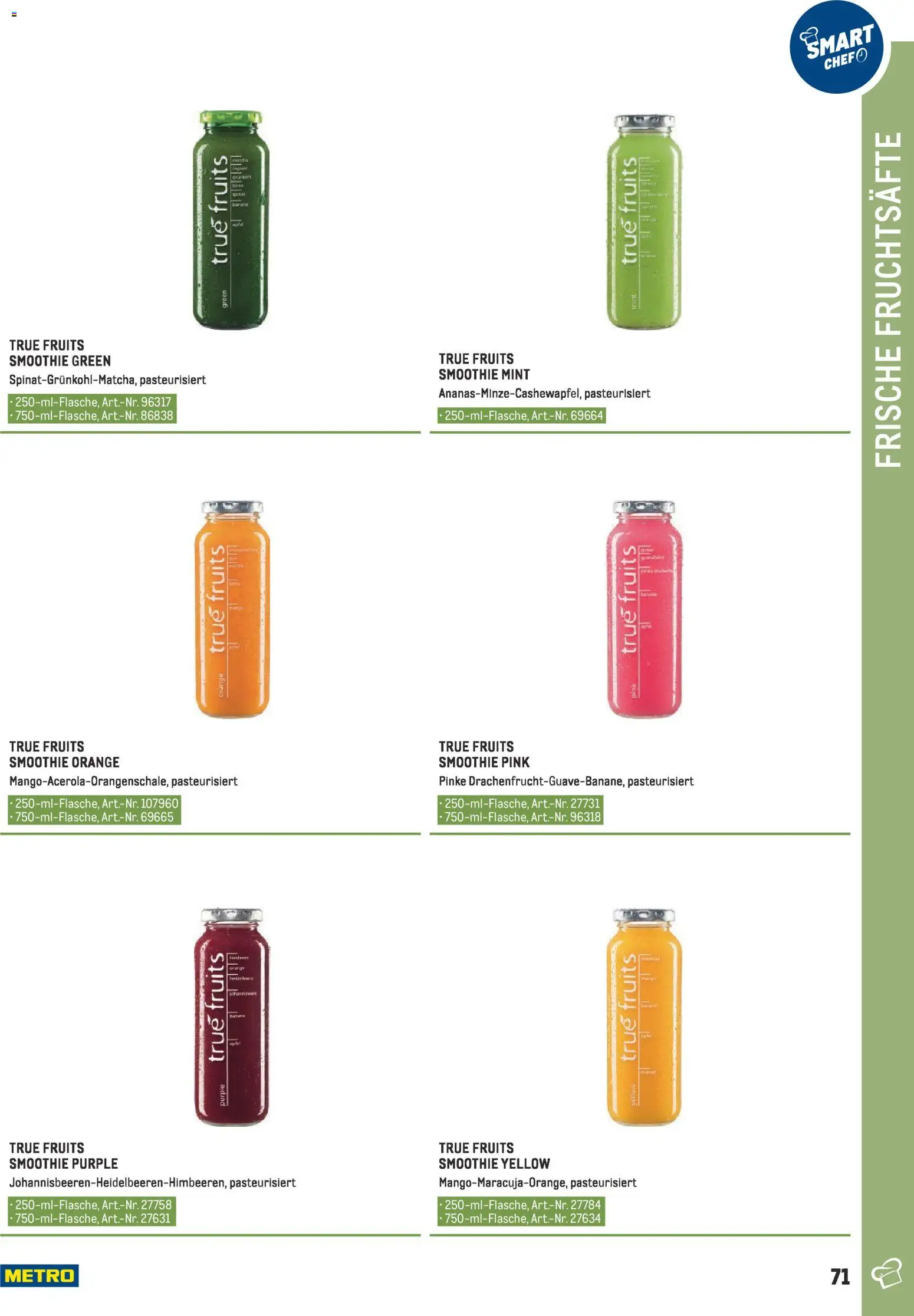 Metro angebote - Smart Chef Obst & Gemüse gültig ab 26.03.2026 | Seite: 71