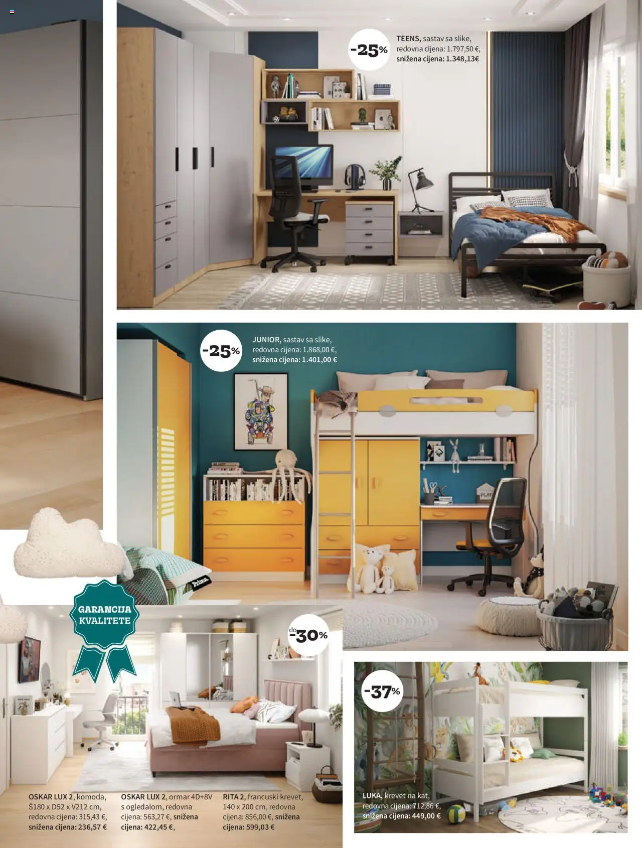 Prima katalog | vrijedi od 01.10.2025 | Stranica: 23 | Proizvodi: Krevet, Ormar