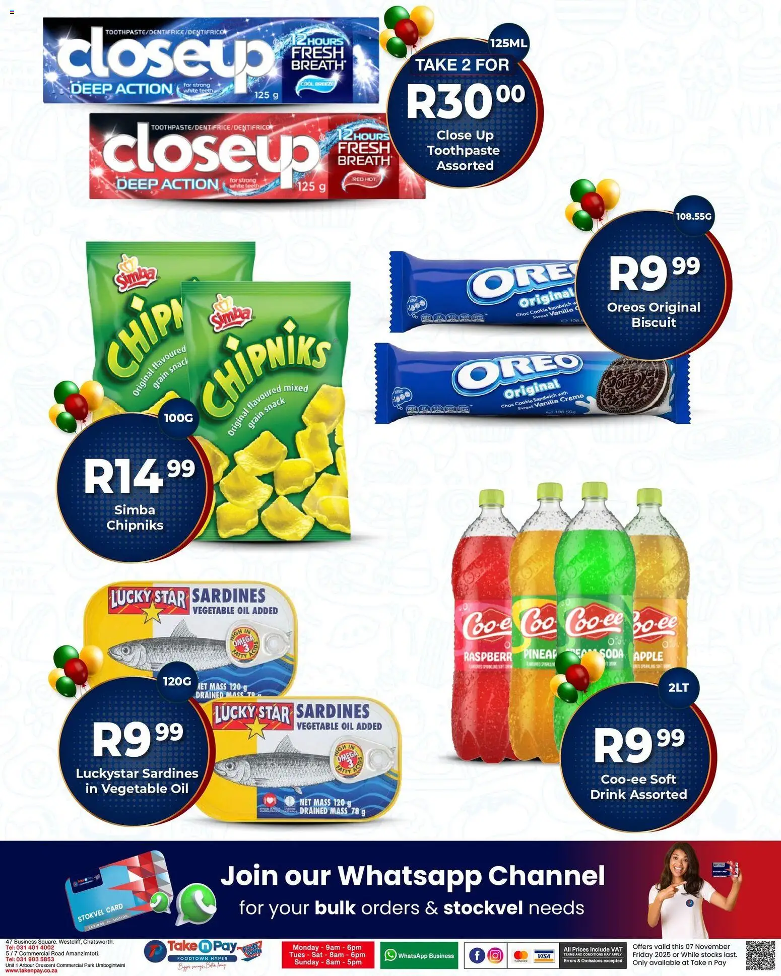 New Take n Pay catalogue – valid from 07.11.2025 | Page: 2 | Products: Microdifusor, Oil, Toothpaste
