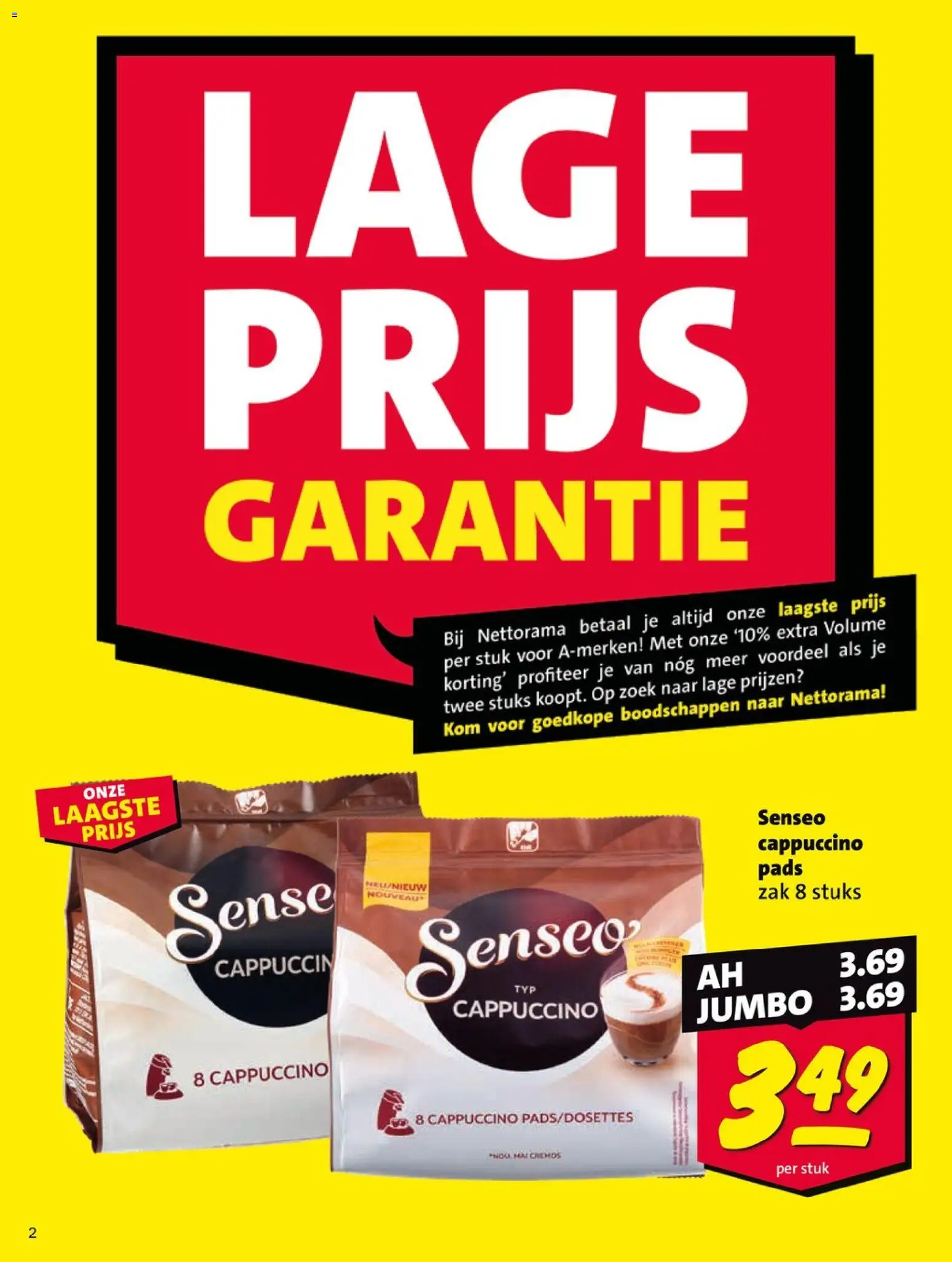 {H1} | Pagina: 2 | Producten: Kom, Zak, Pads, Cappuccino