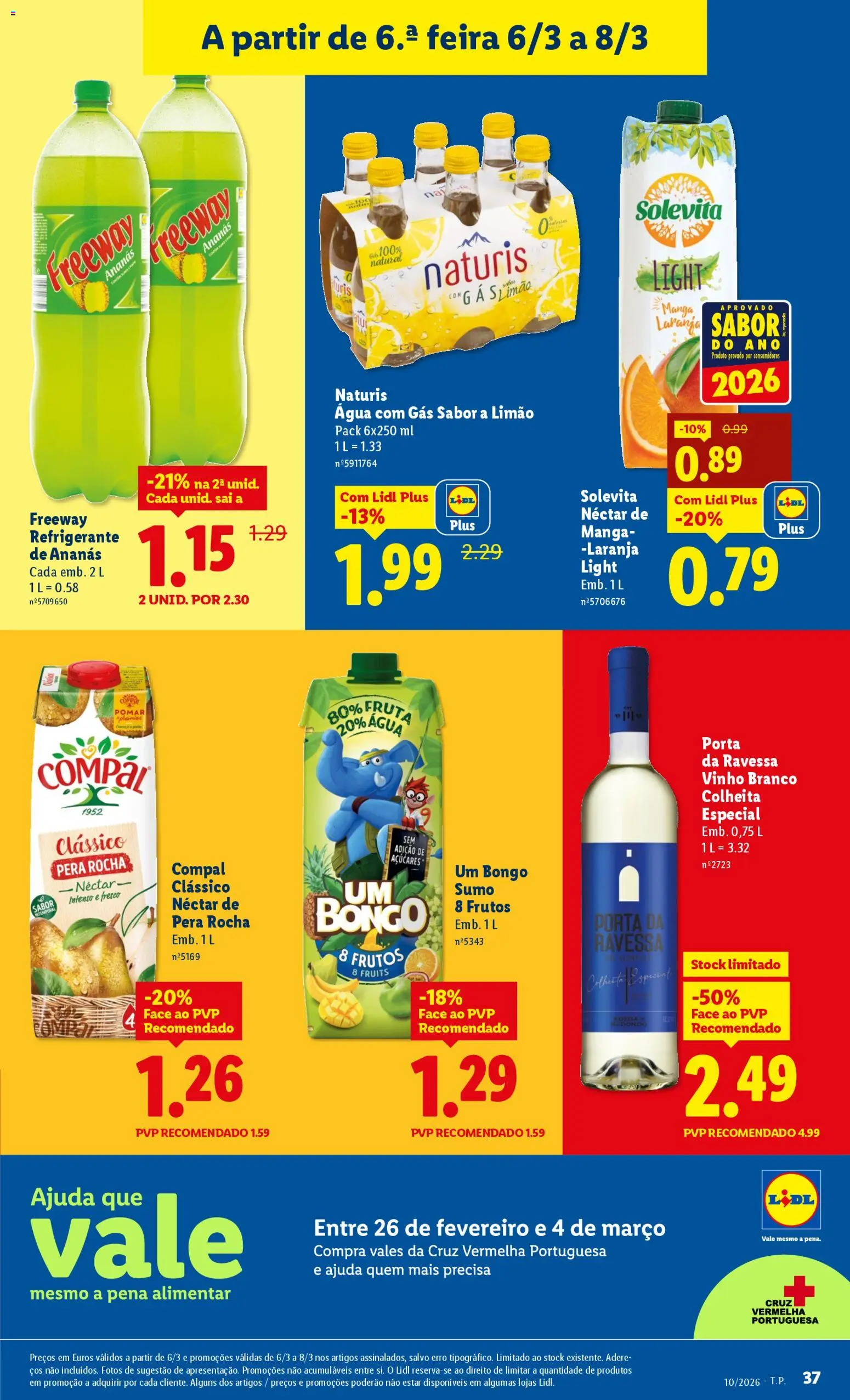 Lidl folheto │ válido de 02.03.2026 | Página: 37 | Produtos: Agua, Refrigerante, Sumo, Vinho