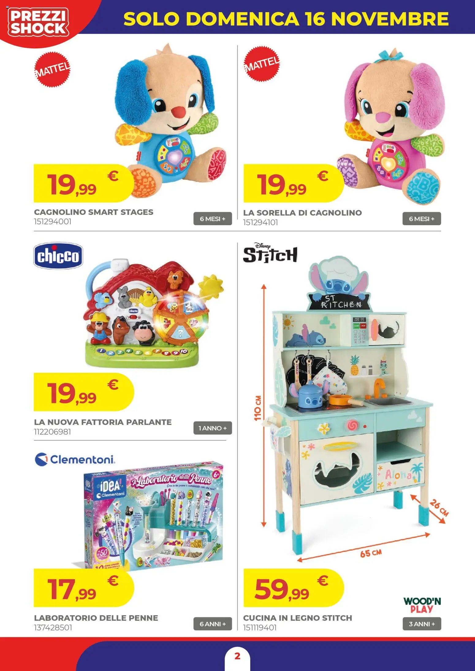 Volantino Toys Center del 16.11.2025 | Pagina: 2 | Prodotti: Penne
