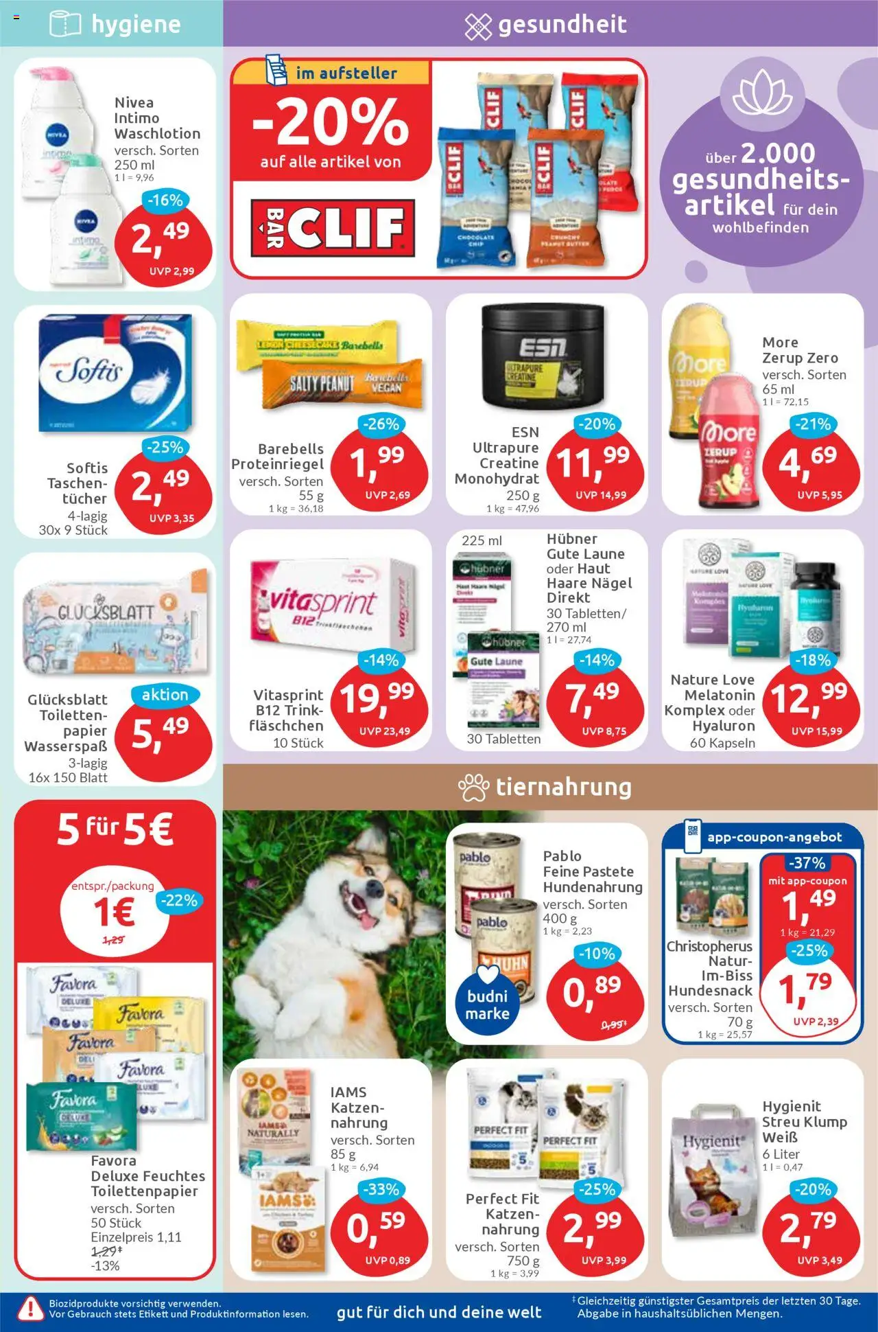 Budni Prospekt 	 - gültig ab dem 28.07.2025 | Seite: 5 | Produkte: Butter, Toilettenpapier