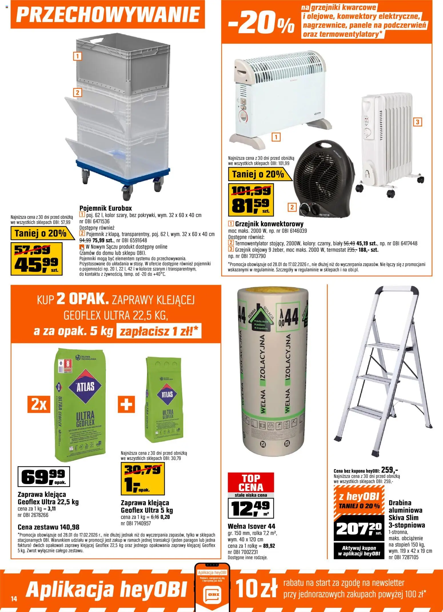 OBI Gazetka od 28.01.2026 | Strona: 14 | Produkty: Drabina